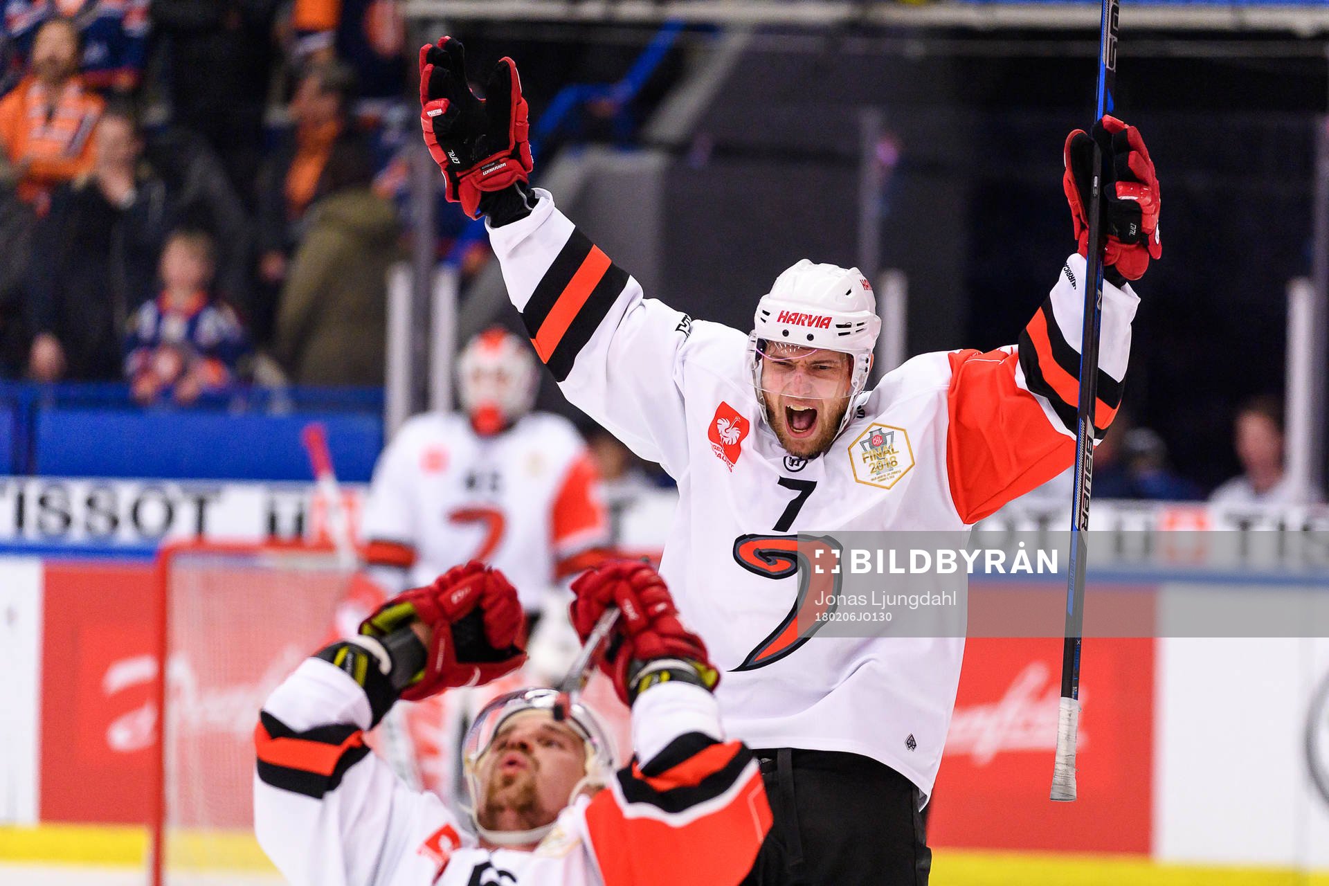 Mikko Kalteva and Janne Kolehmainen celebrates