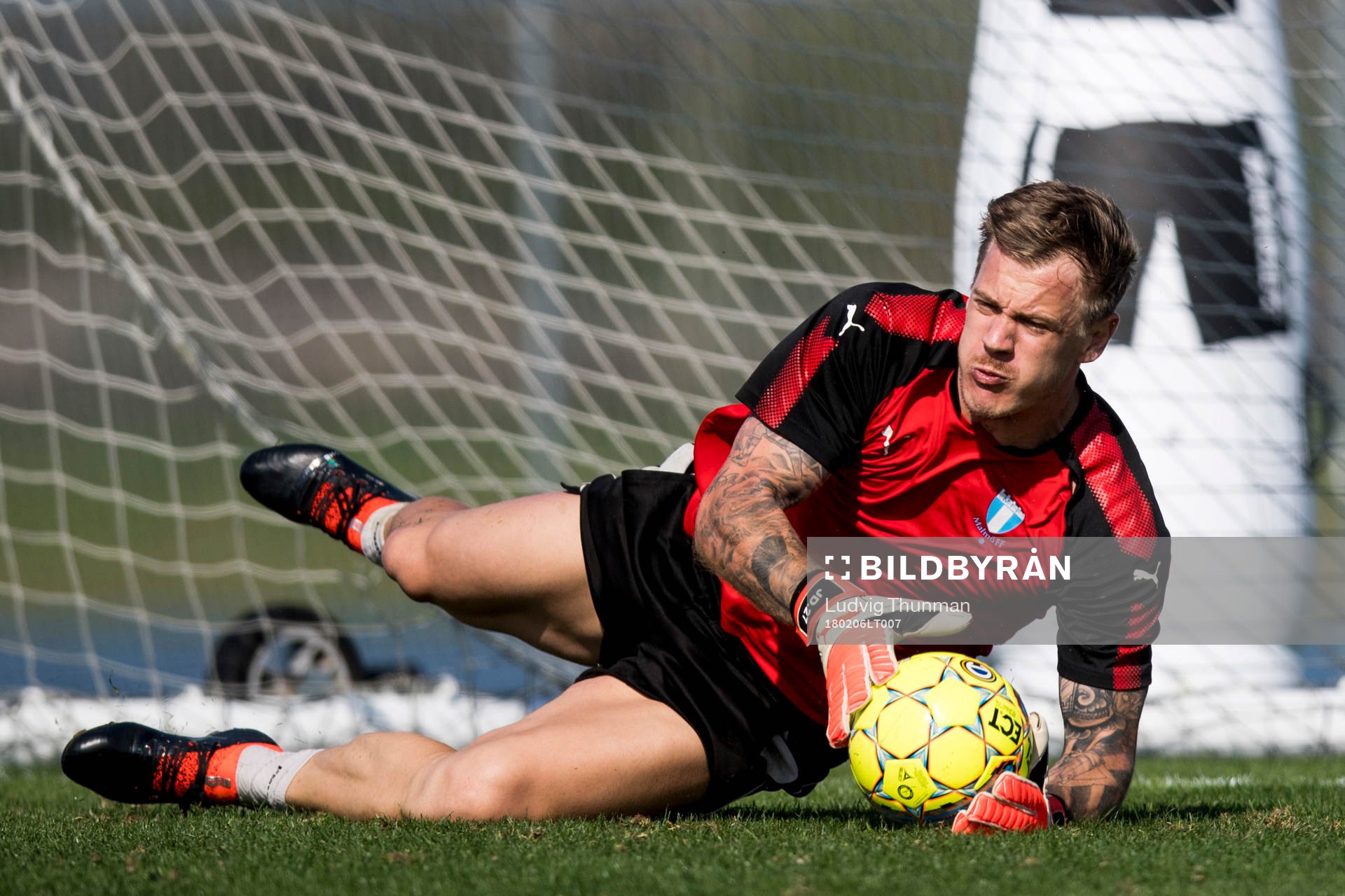 Malmö FFs målvakt Johan Dahlin