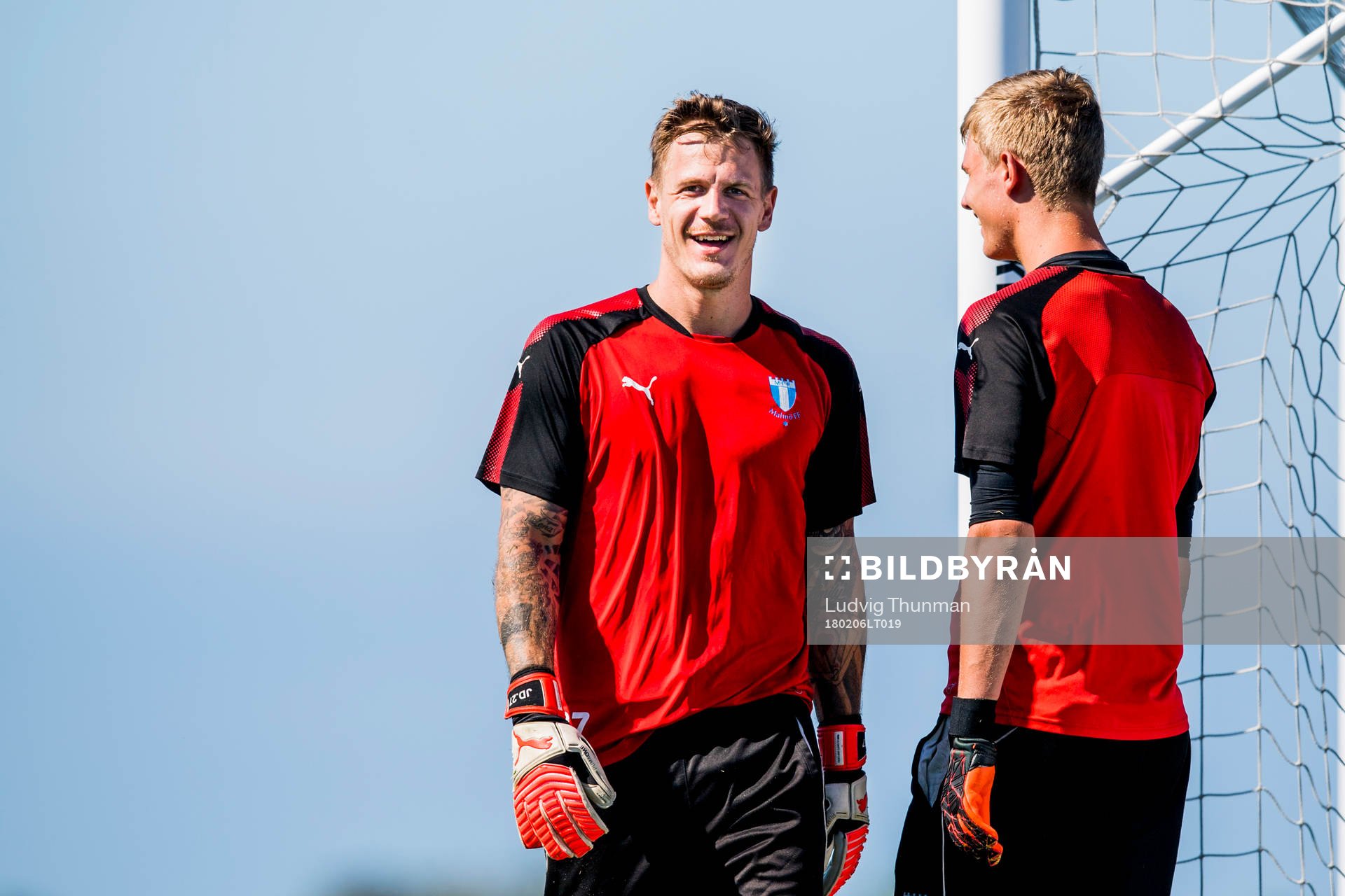 Malmö FFs målvakt Johan Dahlin och målvakt Mathias