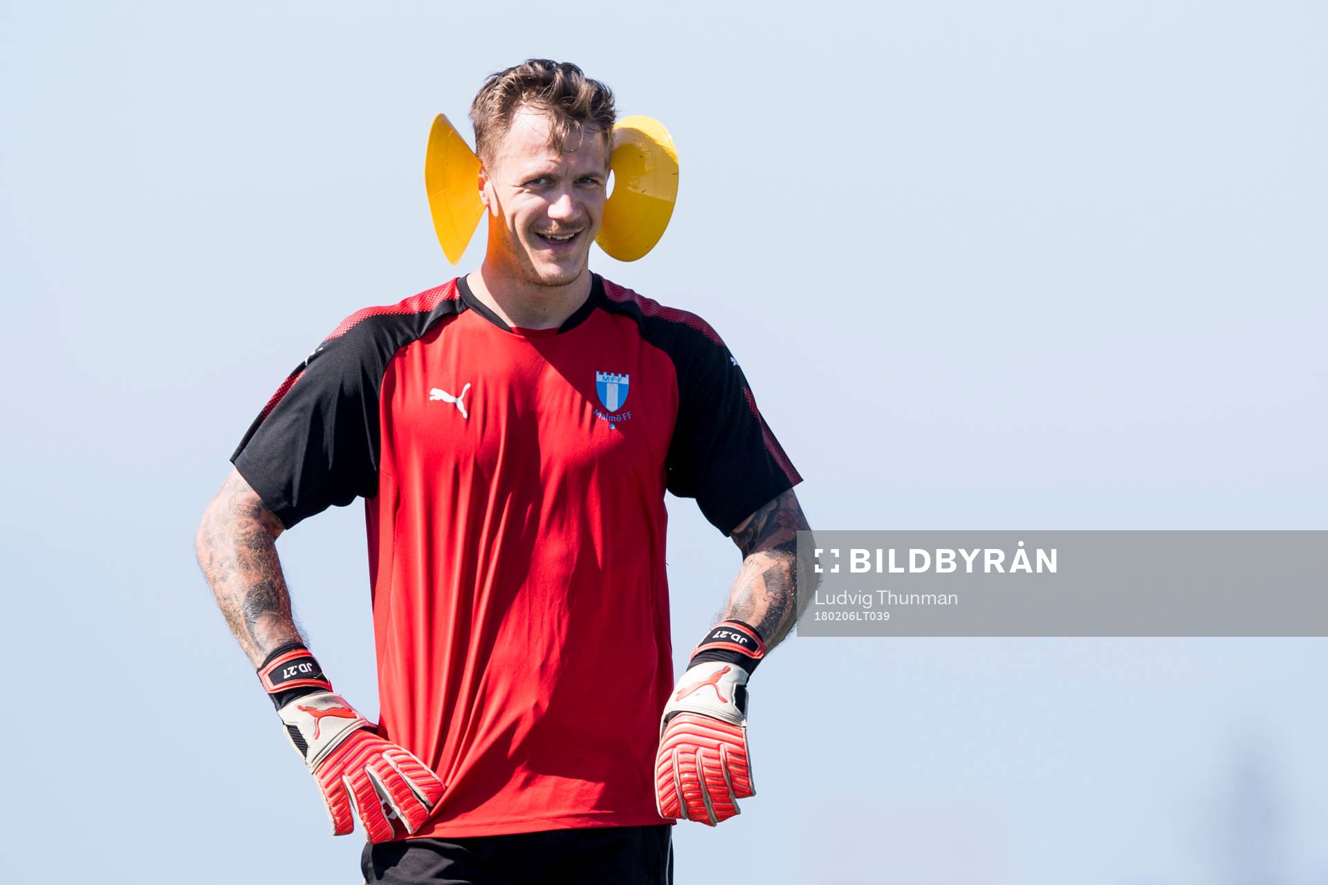 Malmö FFs målvakt Johan Dahlin