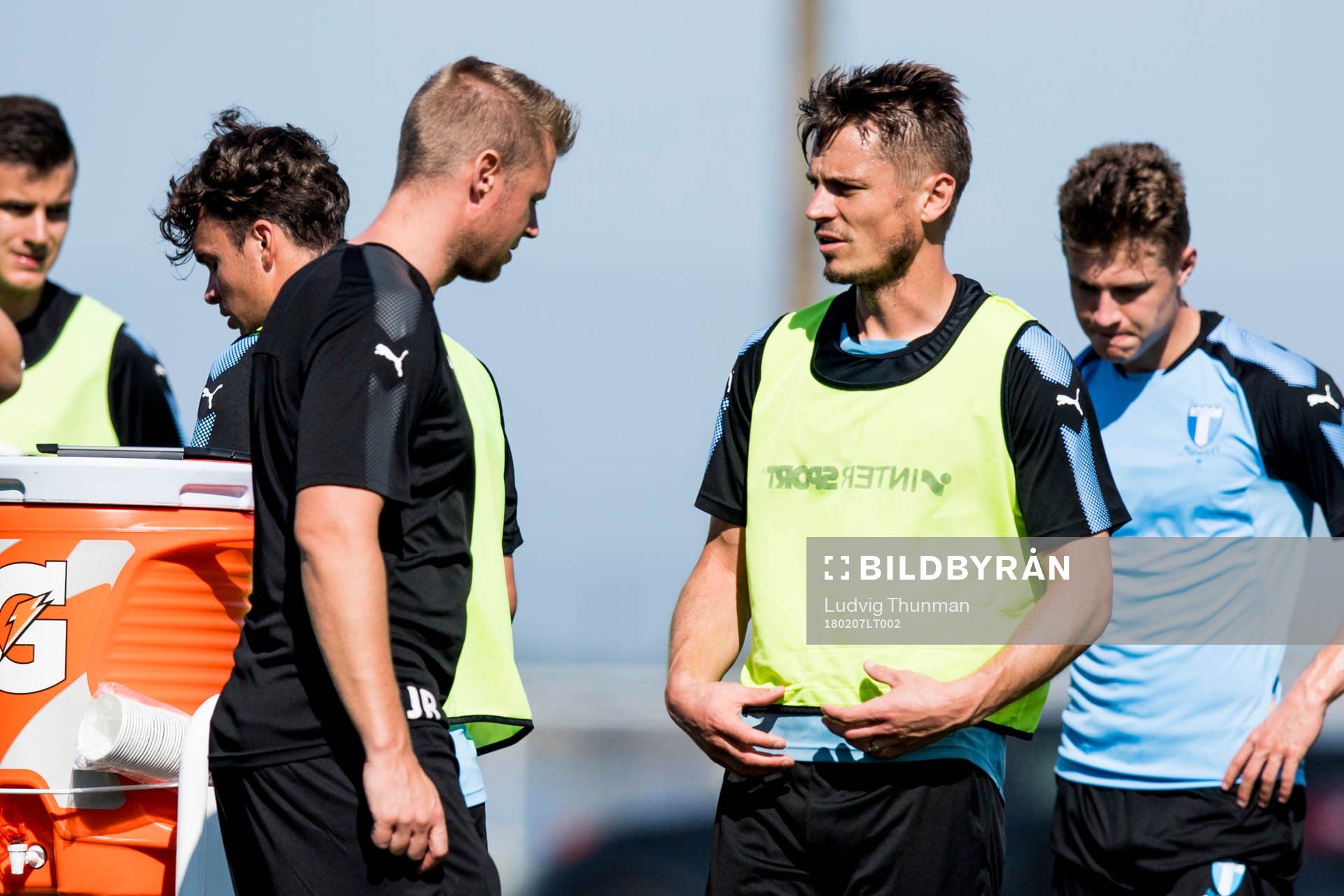 Malmö FFs sjukgymnast Alexander Nilsson och Markus