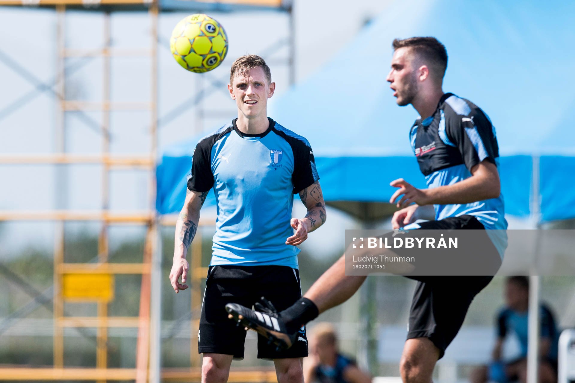 Malmö FFs Sören Rieks och Egzon Binaku