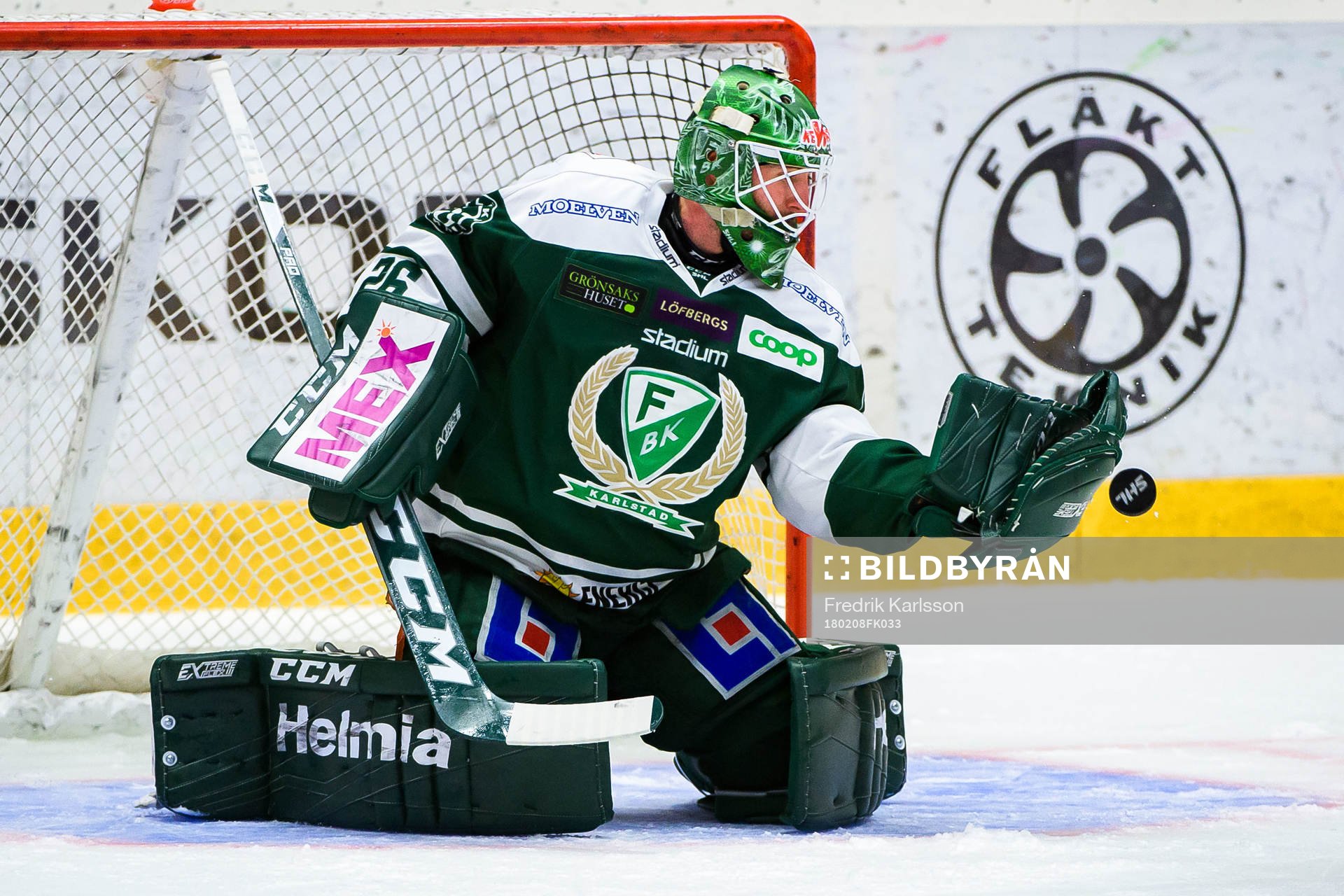 Färjestads målvakt Stefan Steen
