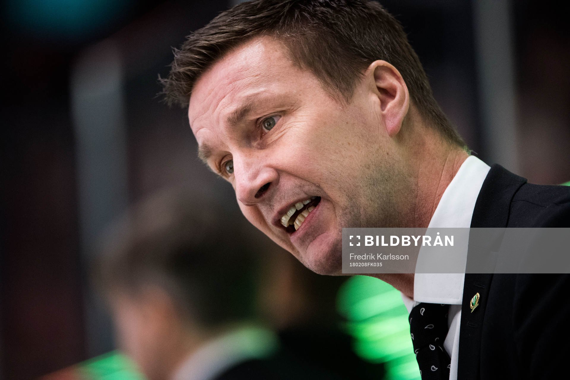 Färjestads tränare Johan Pennerborn