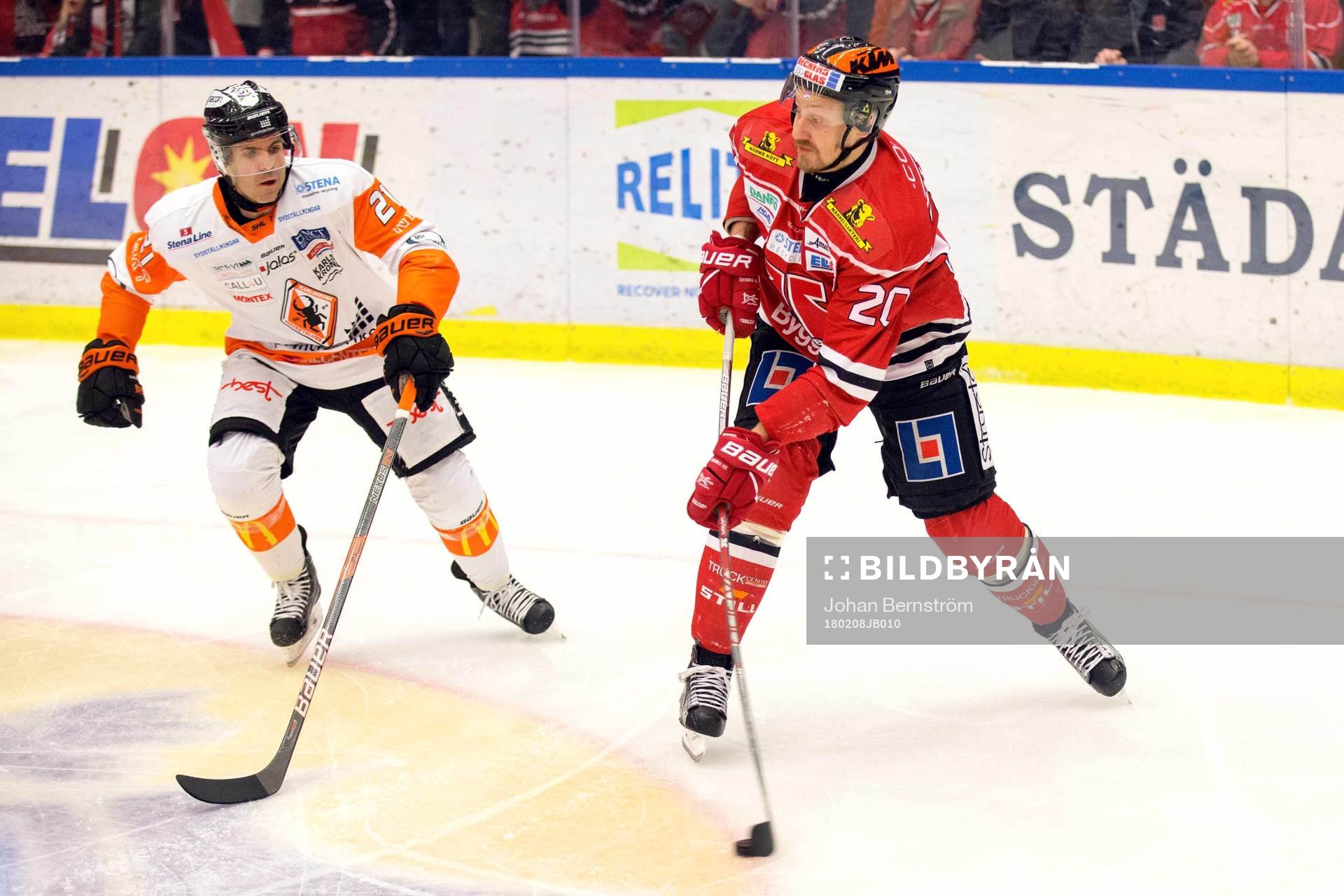 Örebros Marcus Weinstock och Karlskronas Cory Murphy