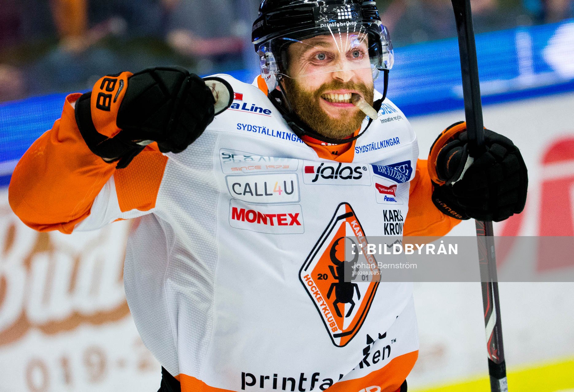 Karlskronas Mattias Guter gör 3-3 och jublar
