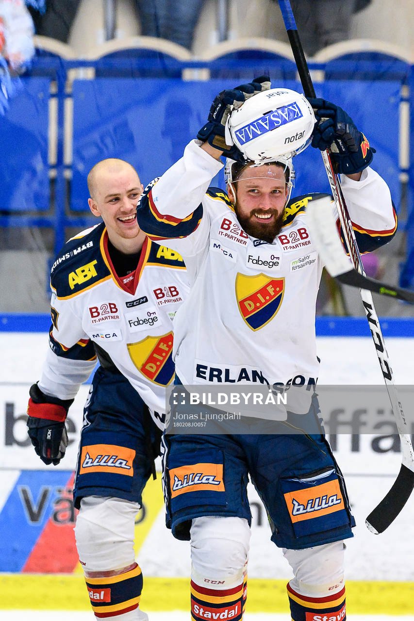 Djurgårdens Mikael Ahlén jublar