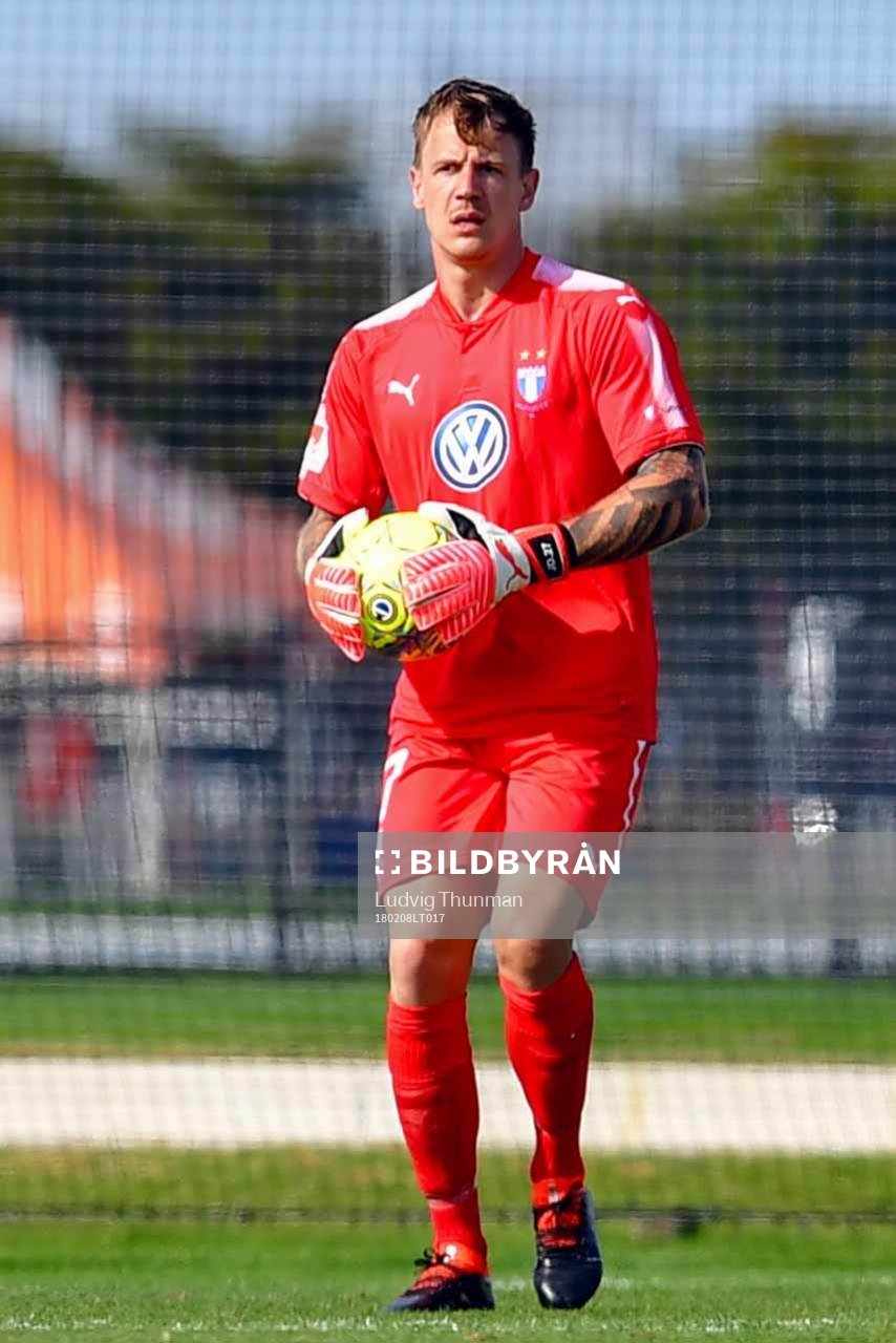 Malmö FFs målvakt Johan Dahlin