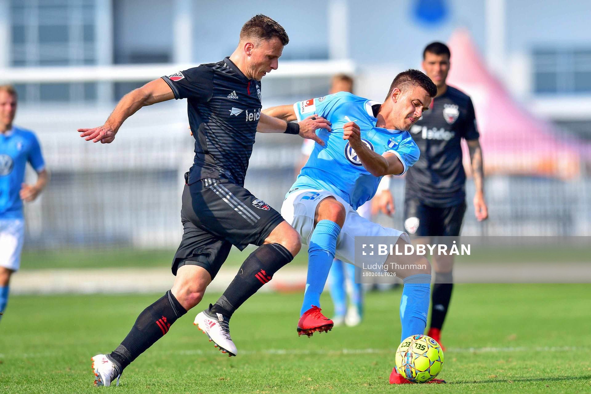 DC Uniteds Frederic Brillant och Malmö FFs Alexander