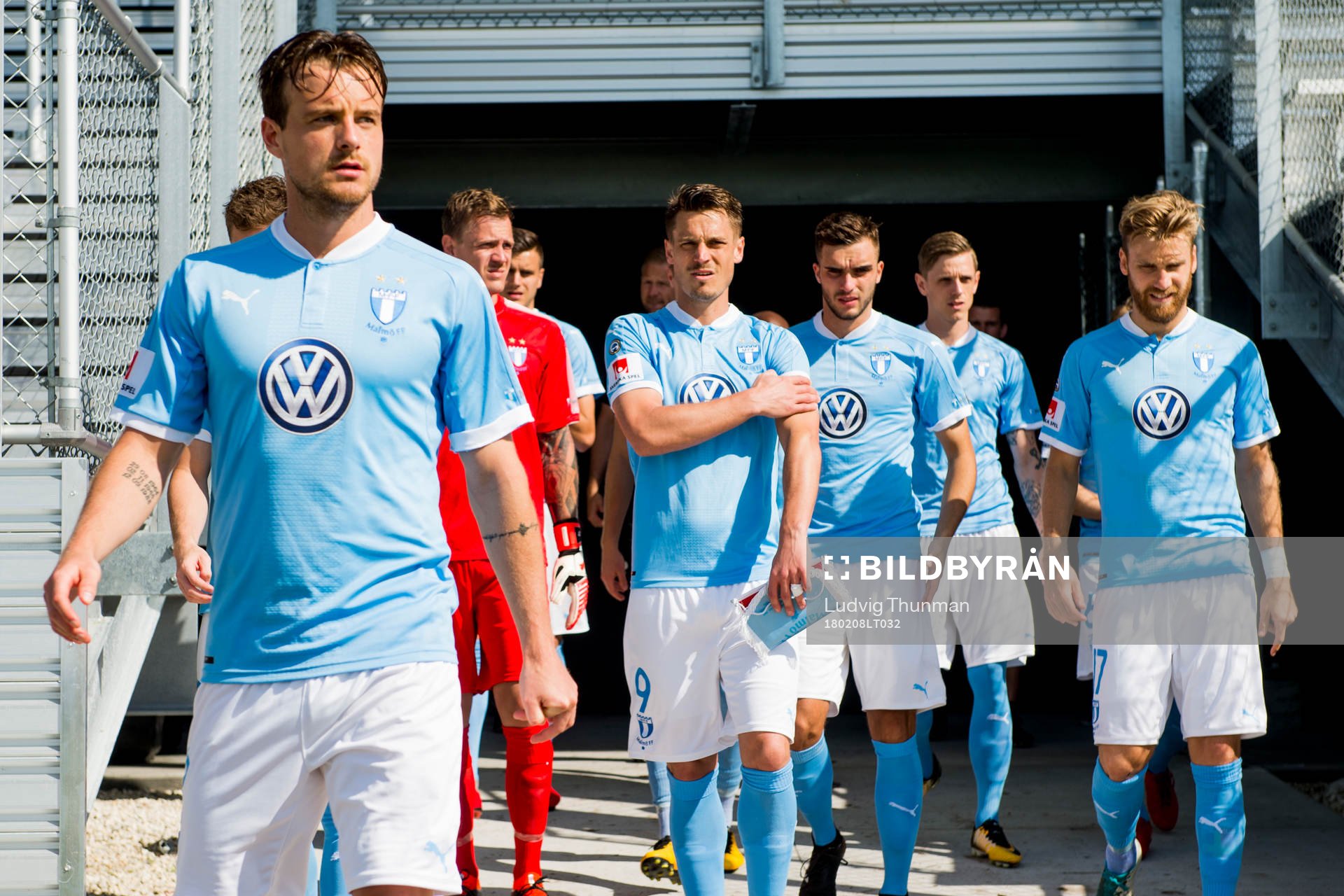 Malmö FFs Eric Larsson, Markus Rosenberg, Egzon Binaku,