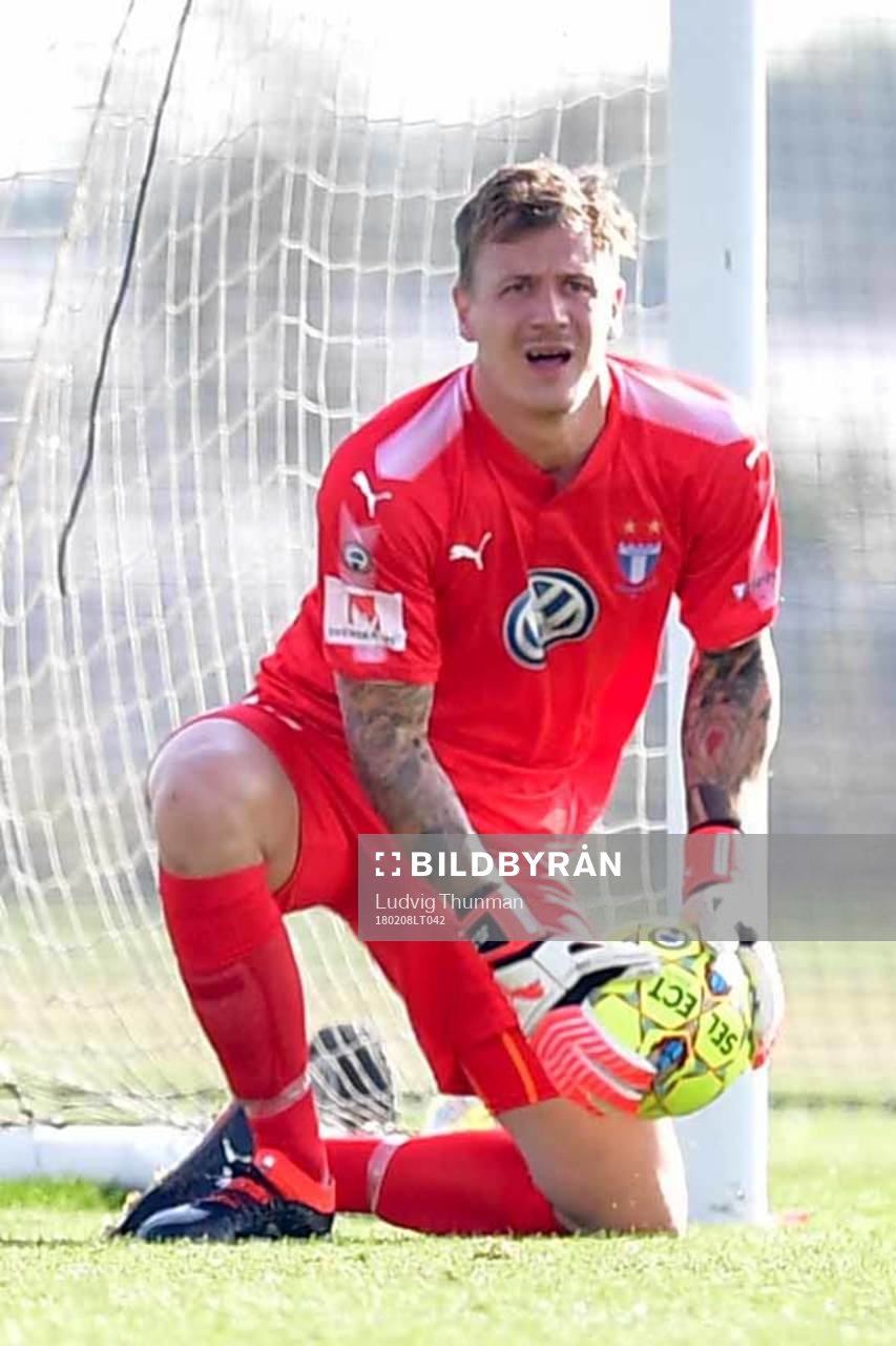 Malmö FFs målvakt Johan Dahlin
