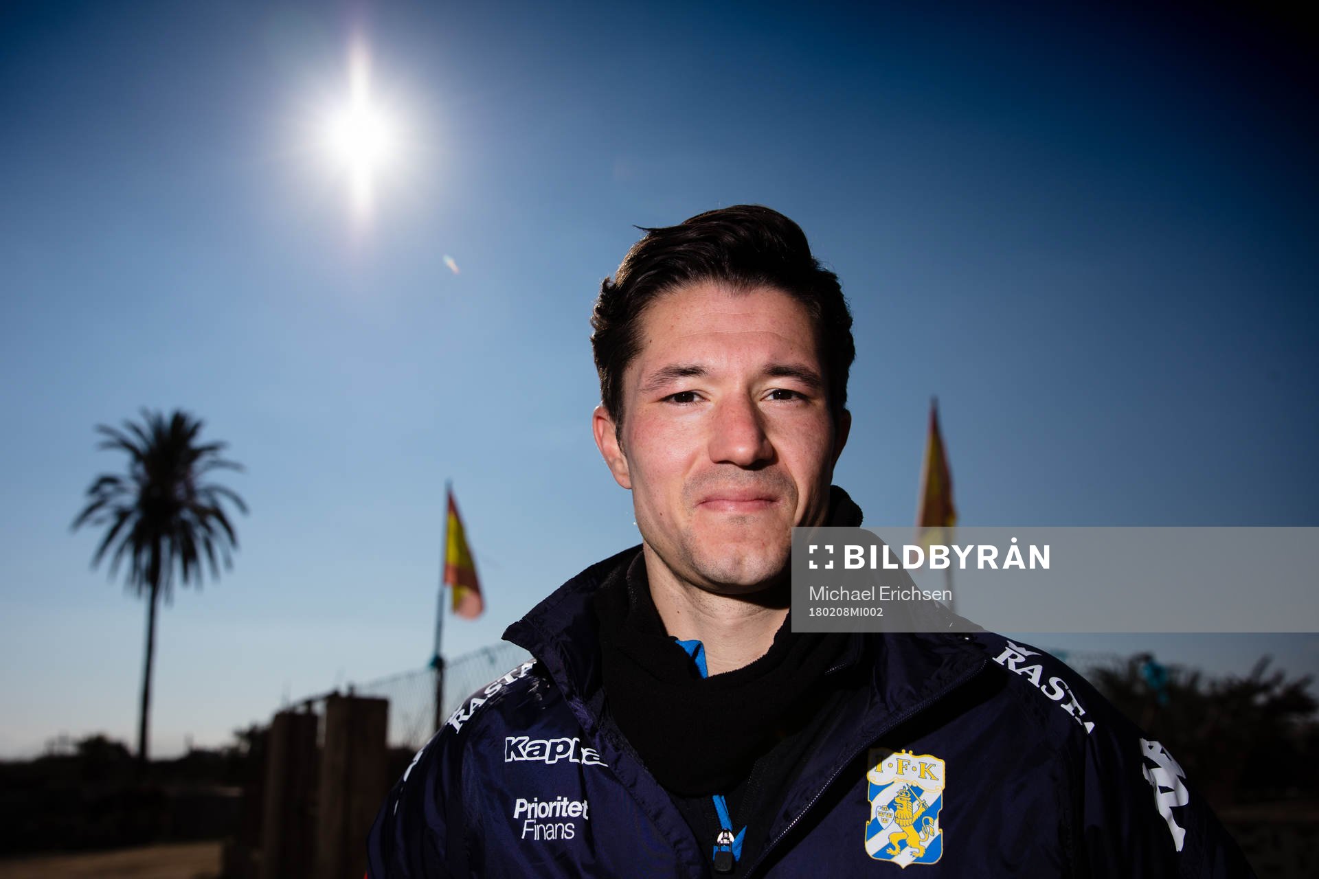 IFK Göteborgs David Boo Wiklander poserar för ett porträtt efter en träning med IFK Göteborg den 8 februari 2018 i Pinatar Football Center.