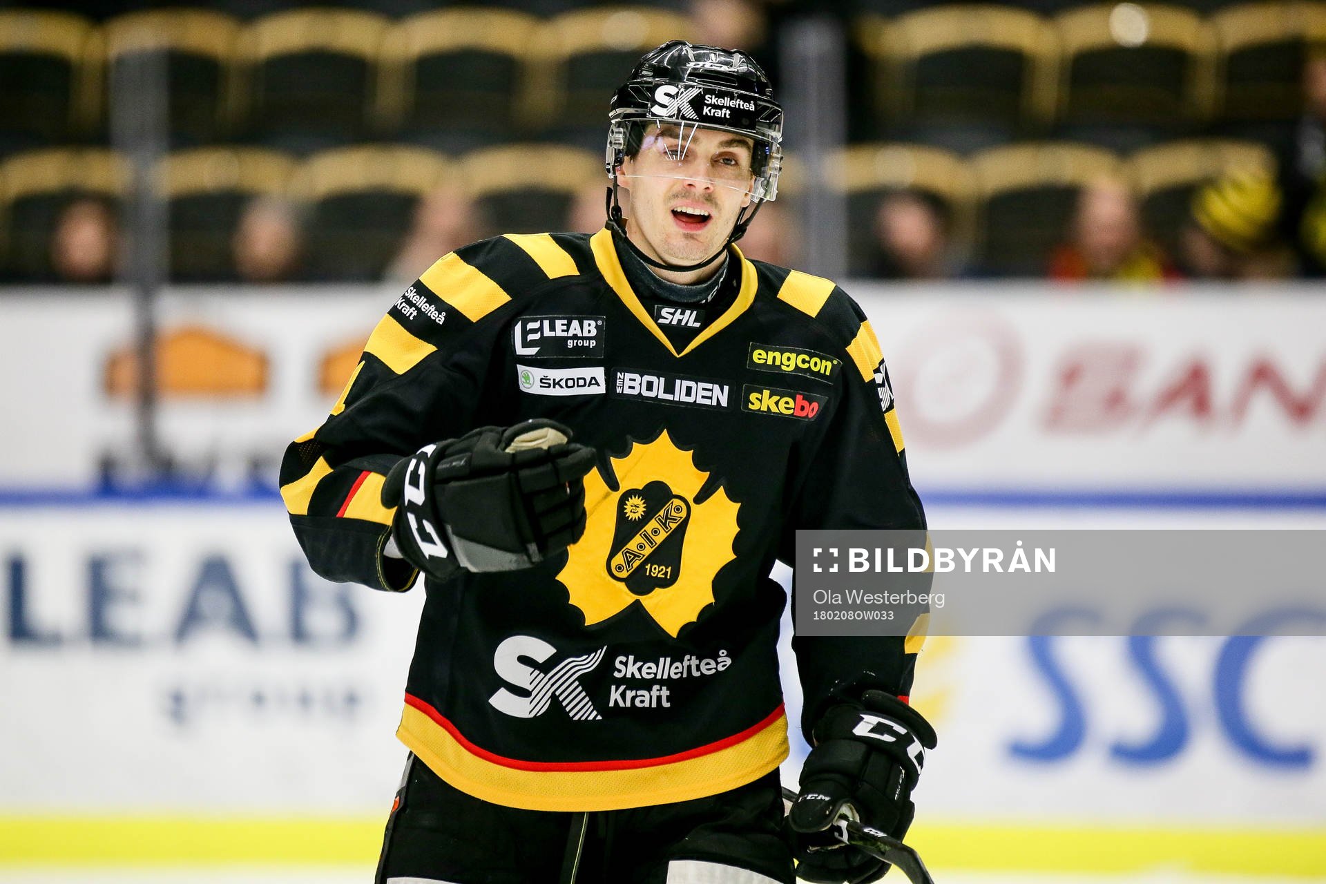 Skellefteås Henrik Hetta  jublar