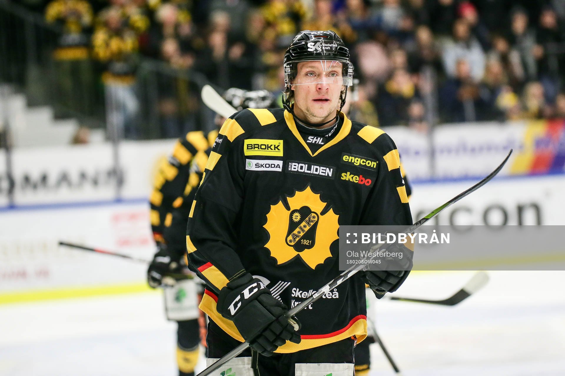 Skellefteås Jesper Olofsson jublar