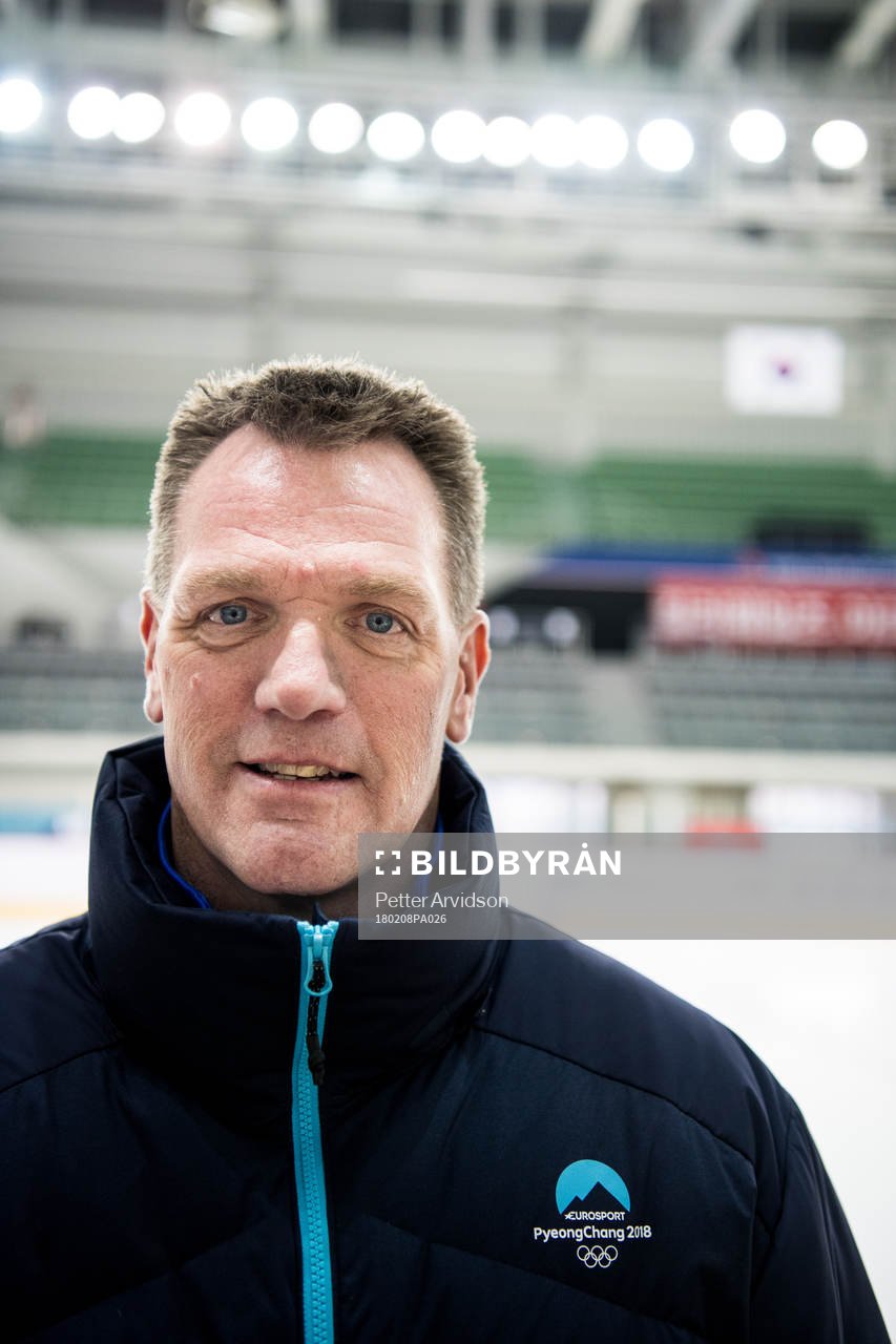 Calle Johansson, ice hockey TV expert at Eurosport /