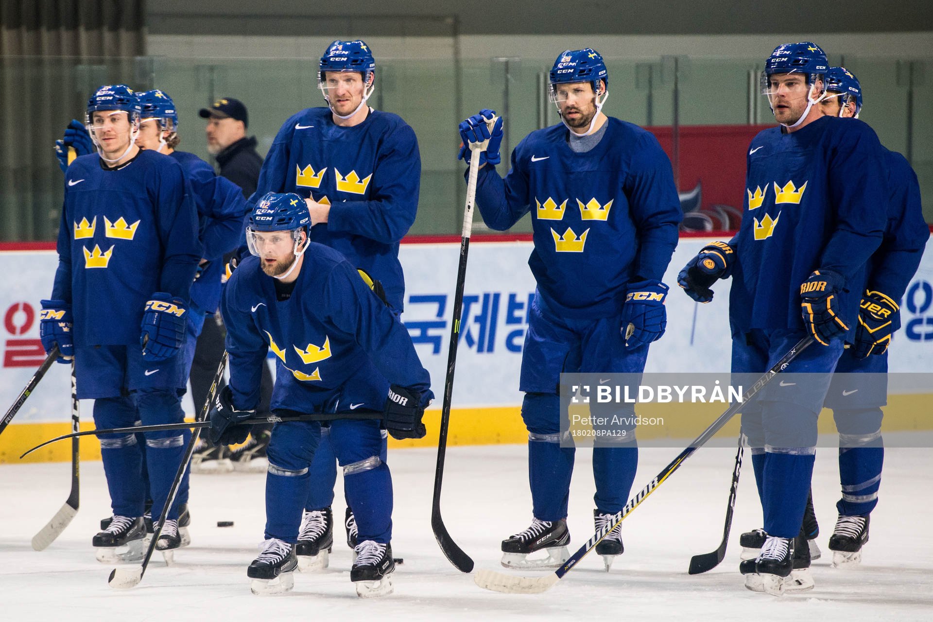Fredrik Pettersson, Staffan Kronwall, Dick Axelsson and