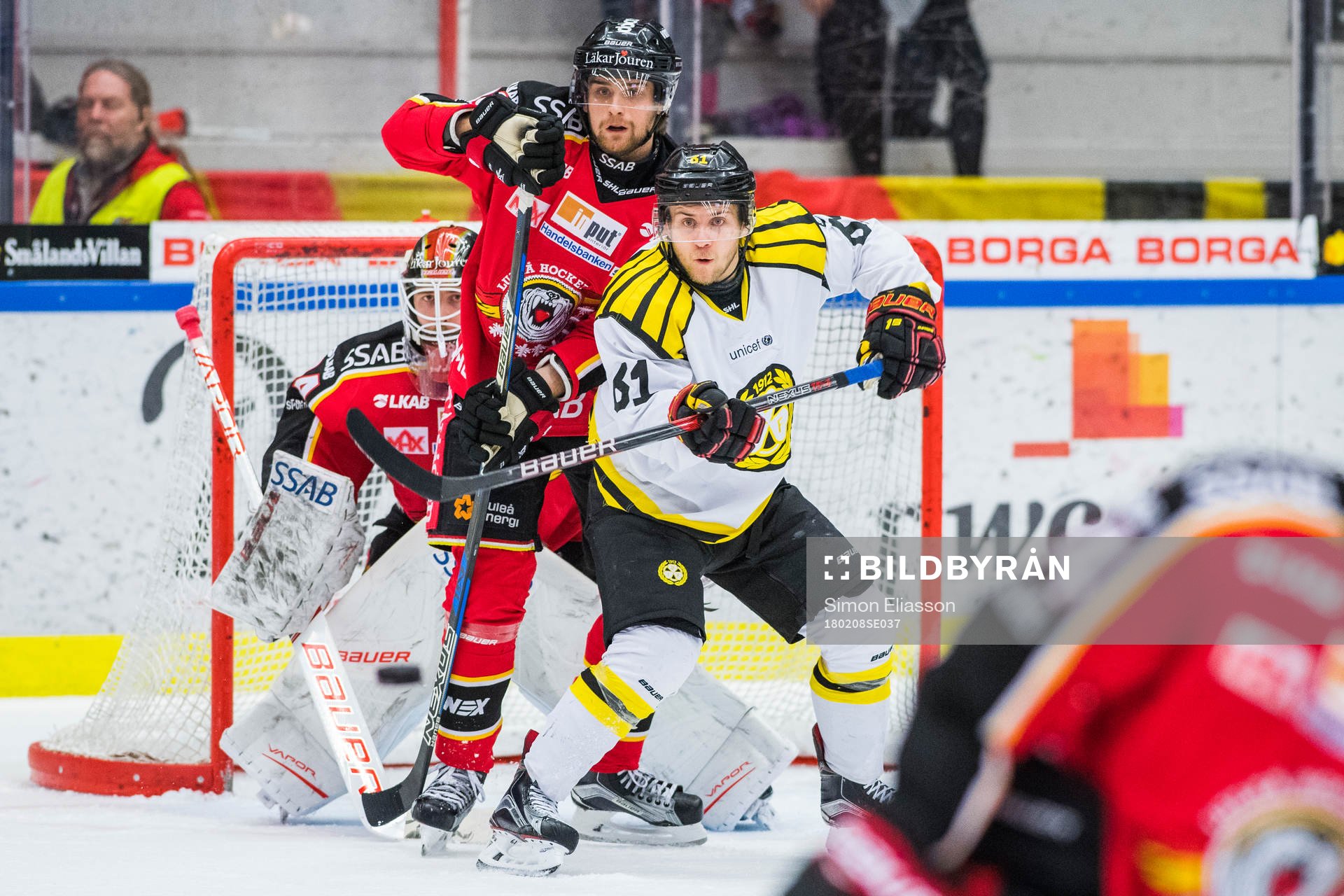 Luleås Pontus Själin och Brynäs Juuso Ikonen