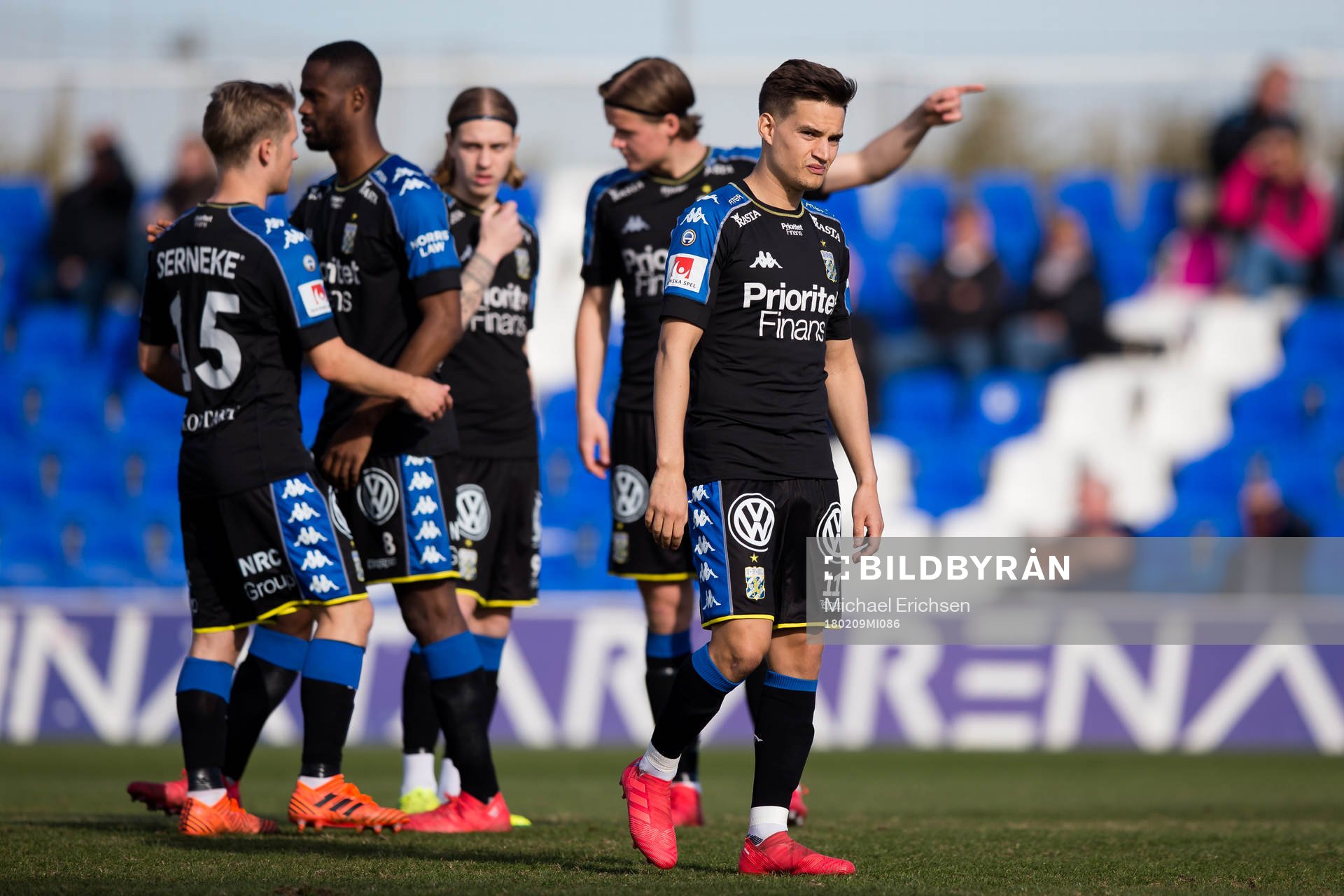 IFK Göteborgs Amin Affane innan en träningsmatch i