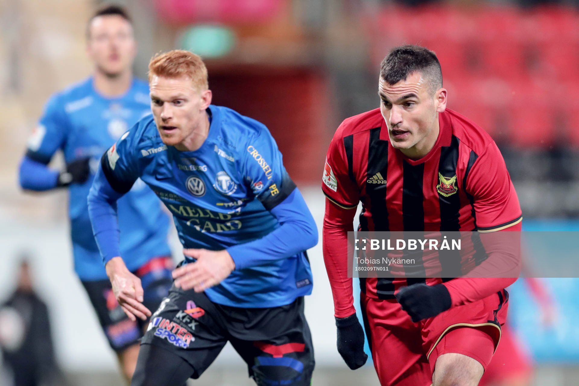 Trelleborgs Lasse Nielsen och Östersunds Dino Islamovic
