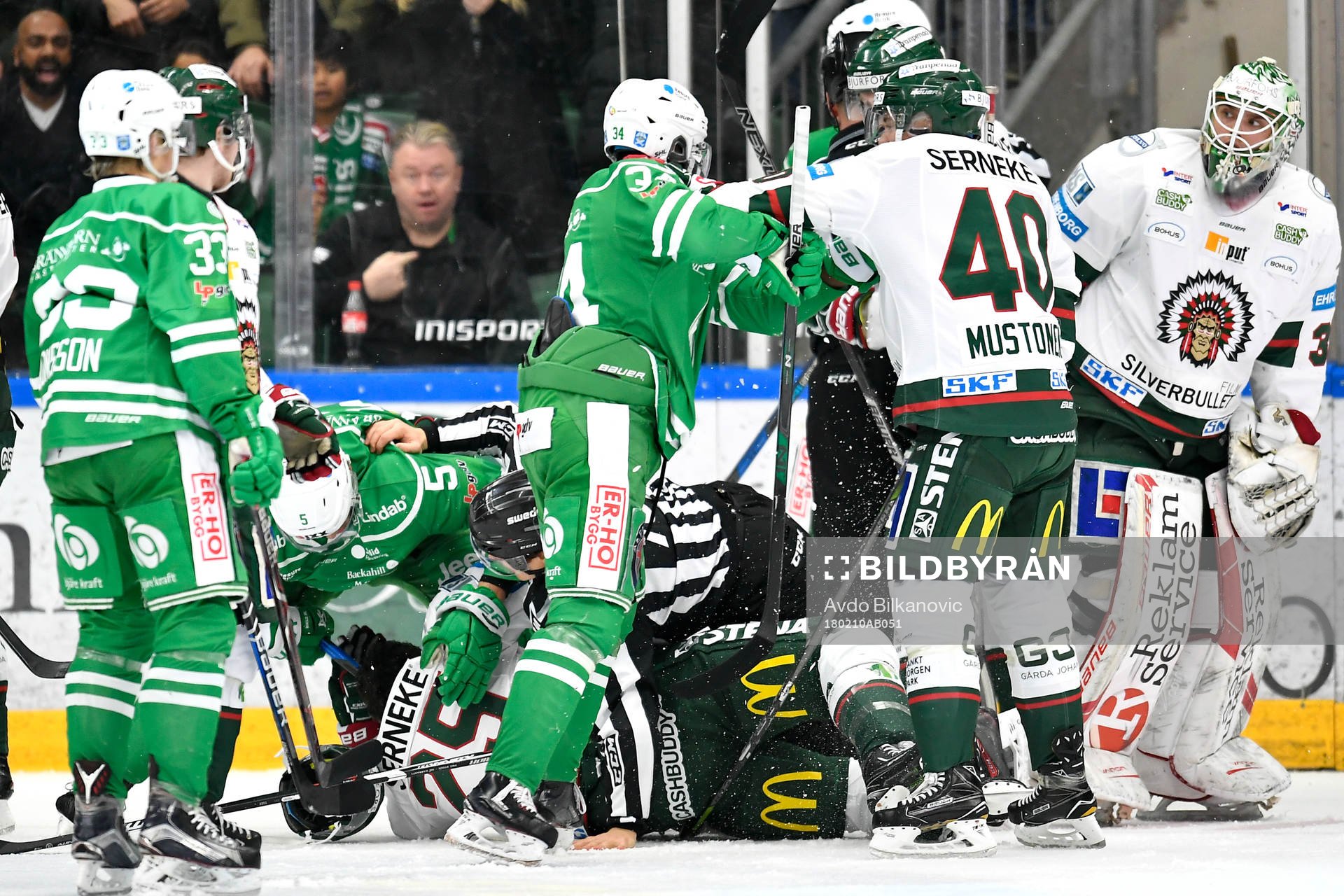 Fajt mellan Rögles Alen Bibic samt Edwin Hedberg och Adam