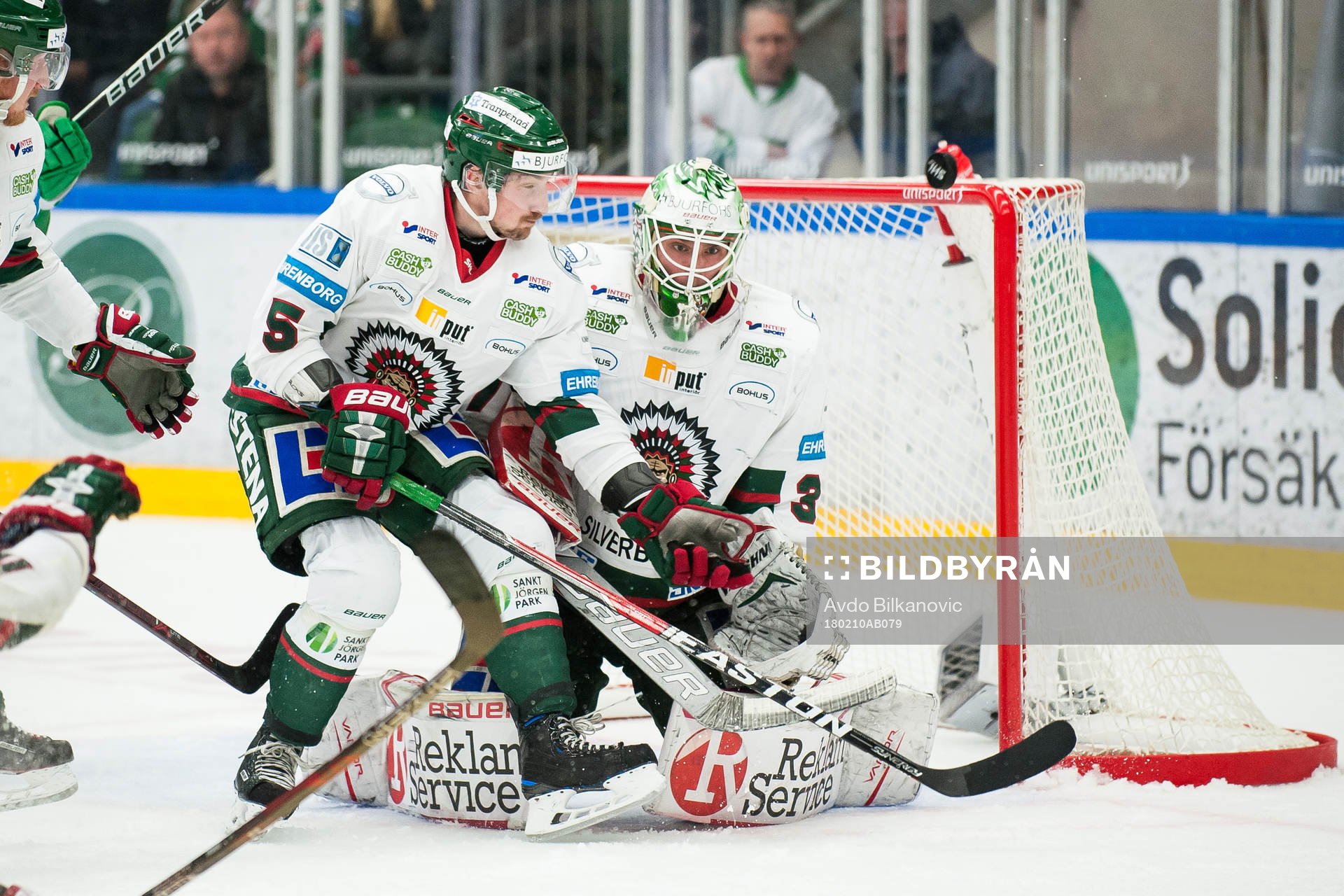 Frölundas målvakt Johan Gustafsson