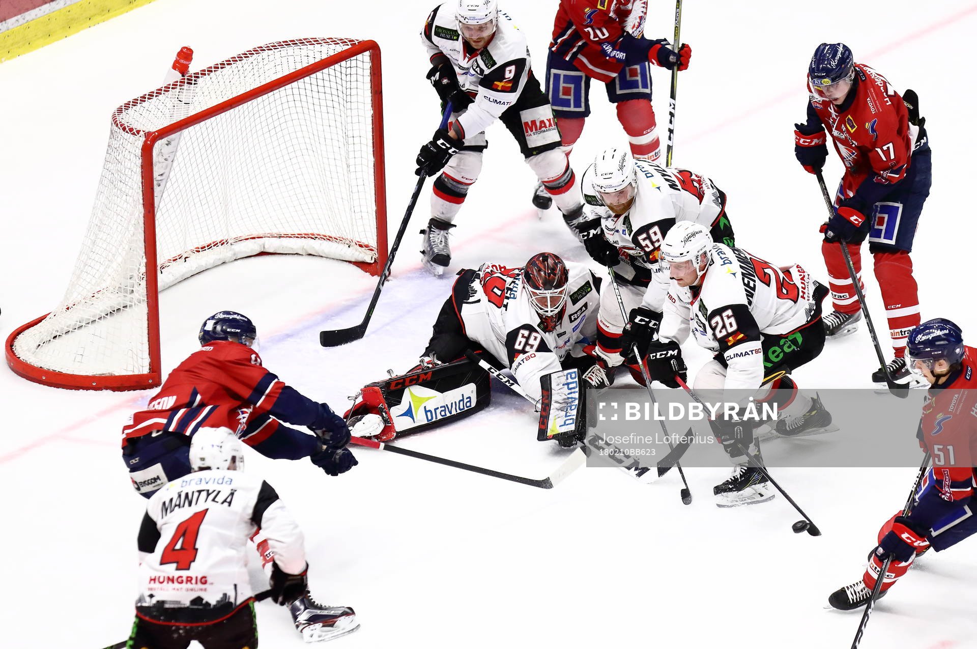 Malmös Redhawks målvakt Oscar Alsenfelt och Axel