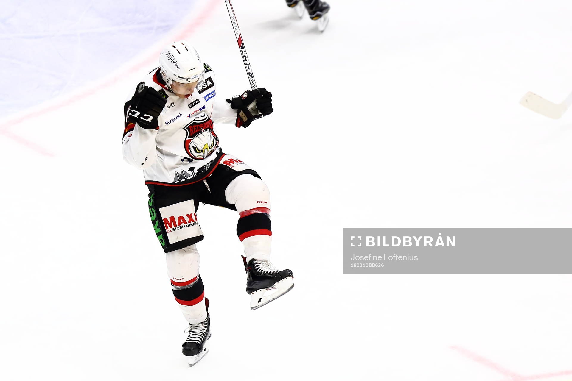 Malmös Redhawks Rhett Rakhshani jublar