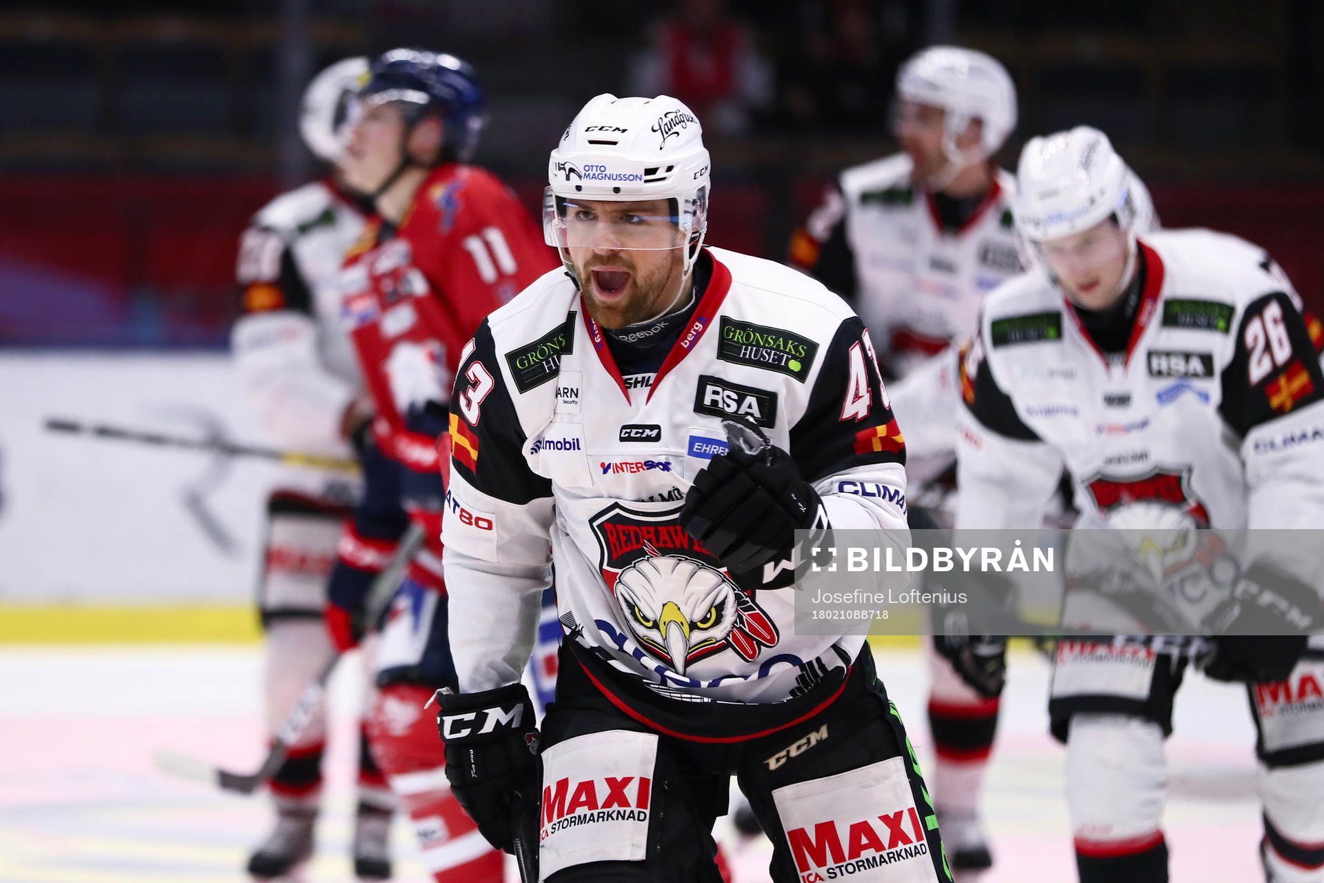 Malmö Redhawks Nichlas Hardt jublar