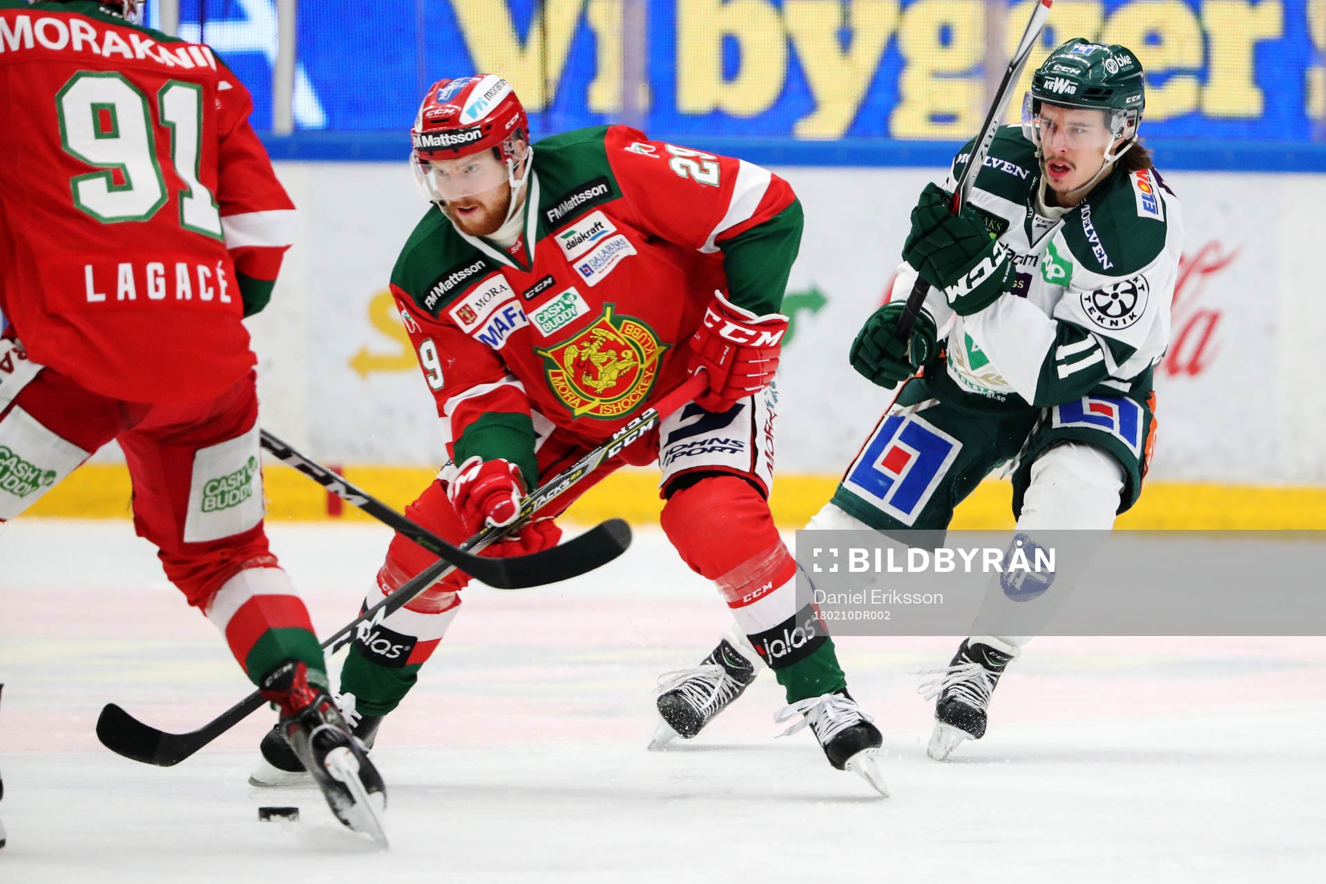 Moras Marcus Fagerudd och Färjestads Joakim Nygård