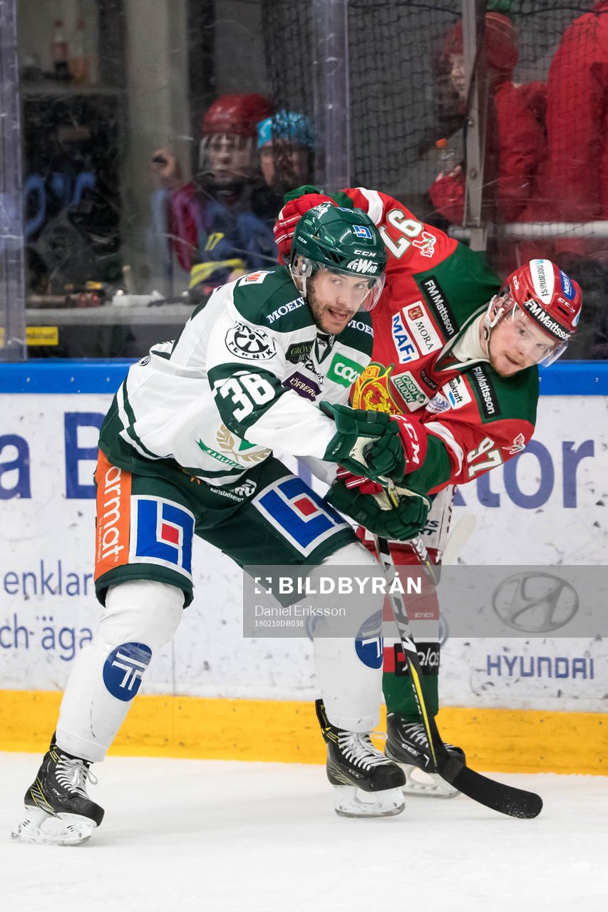 Färjestads ???och Moras David Kase  i ishockeymatchen i