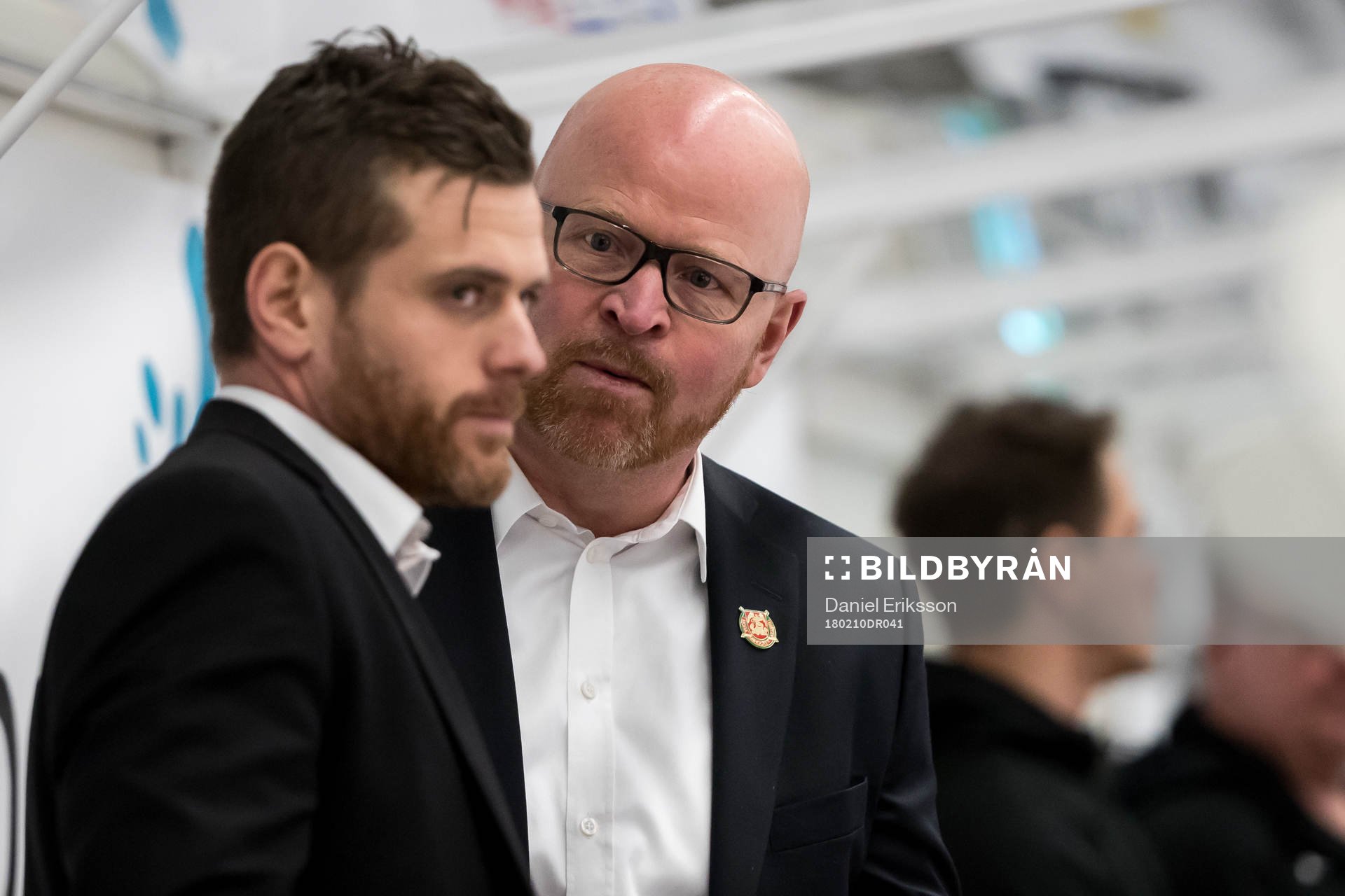 Moras tränare Johan Rosen  i ishockeymatchen i SHL mellan