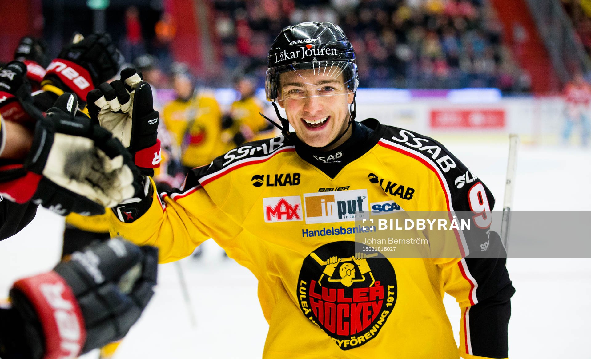 Luleås Johan Forsberg jublar vid 0-3
