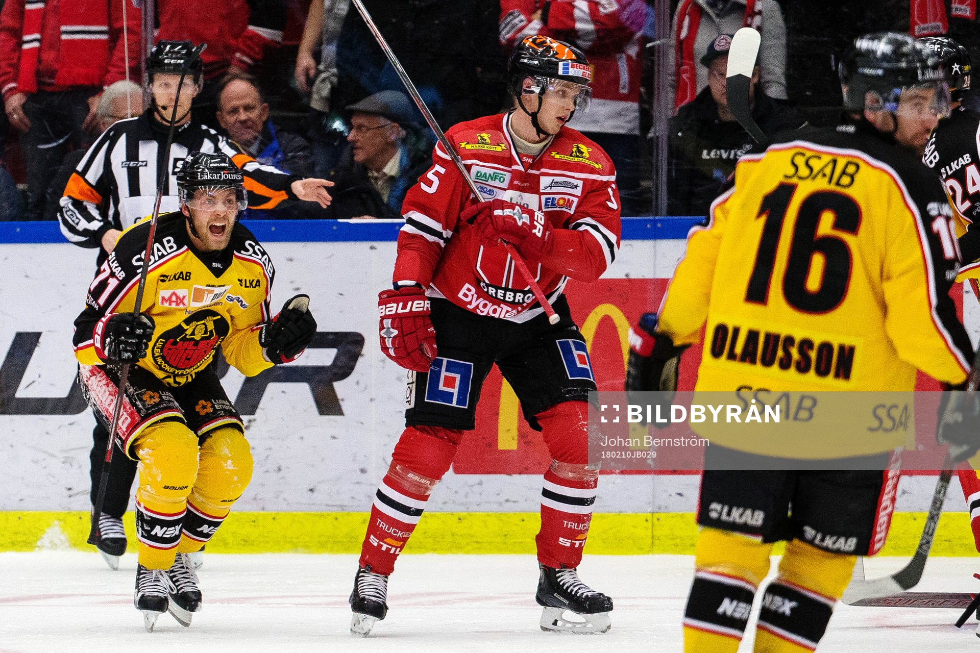 Luleås Patrick Cehlin jublar