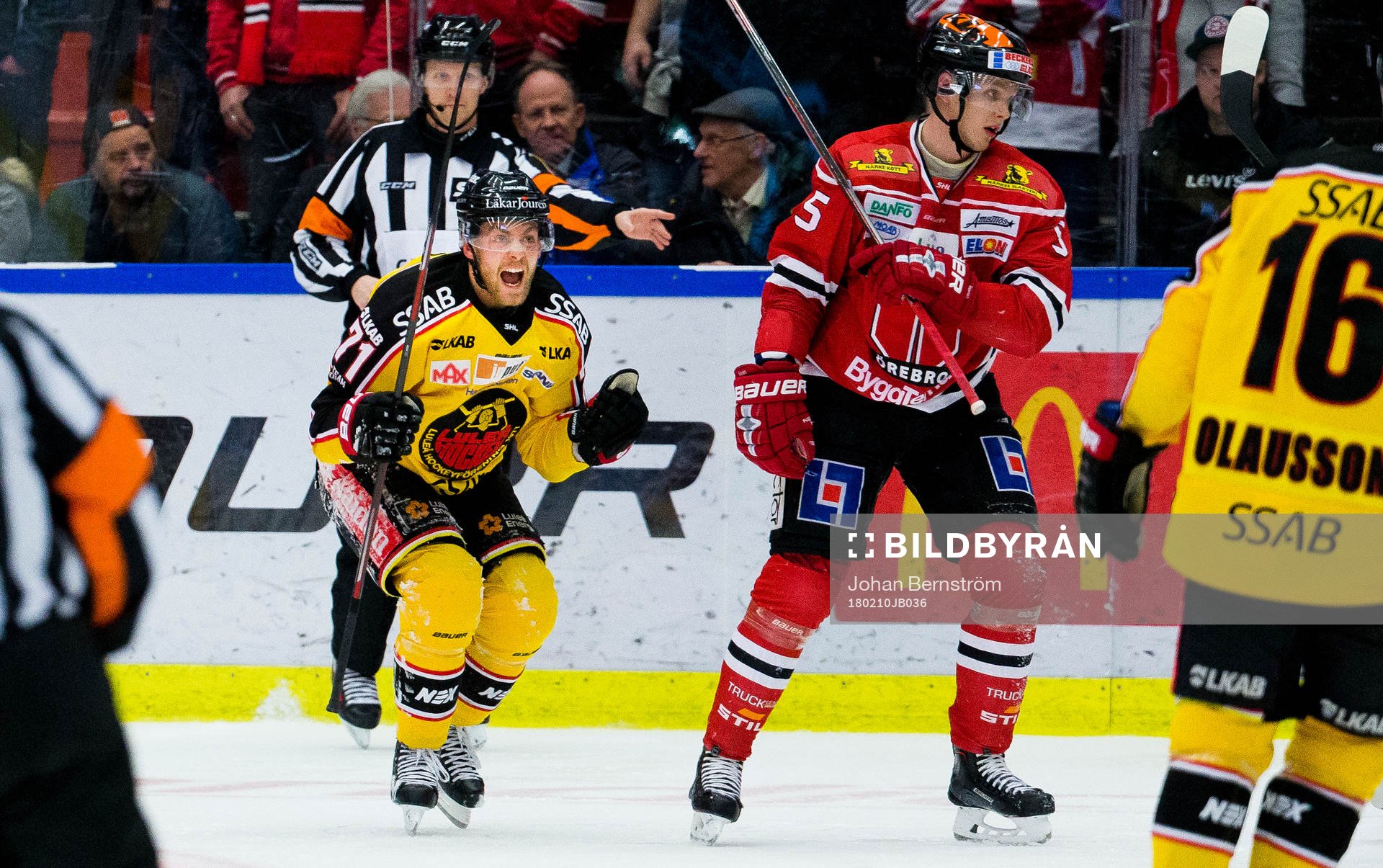 Luleås Patrick Cehlin jublar vid 0-4