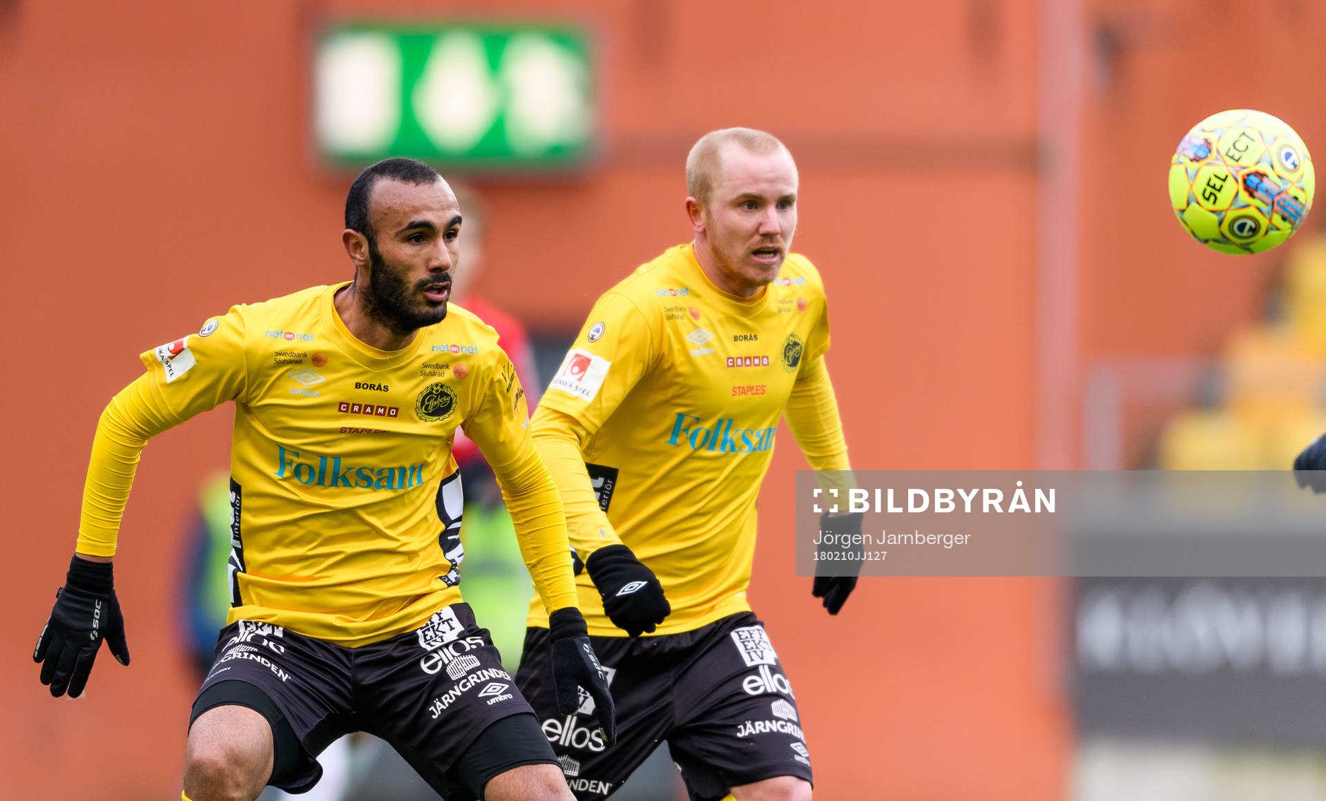 Elfsborgs Issam Jebali och Simon Lundevall