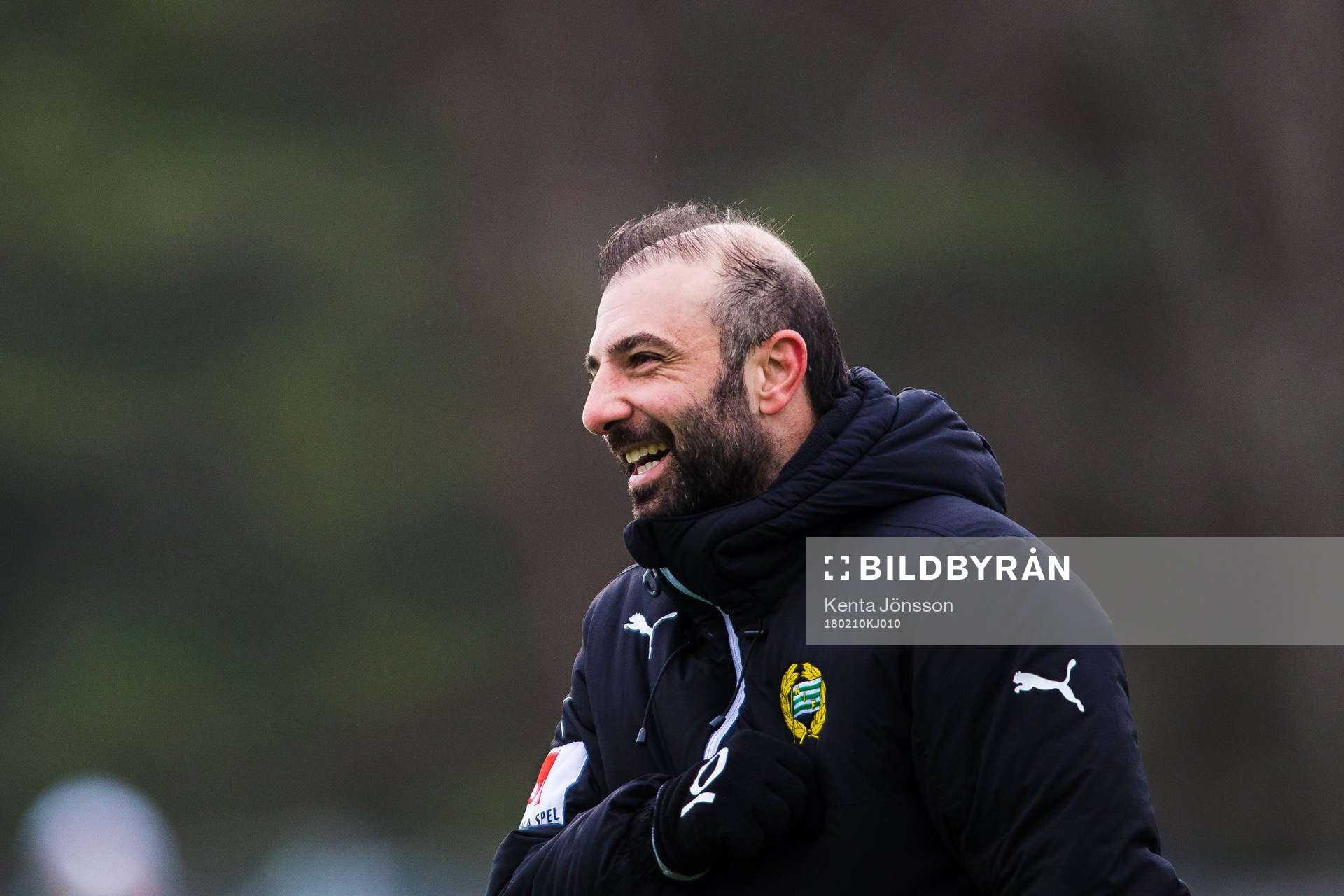 Hammarbys Kennedy Bakircioglu innan träningsmatchen i