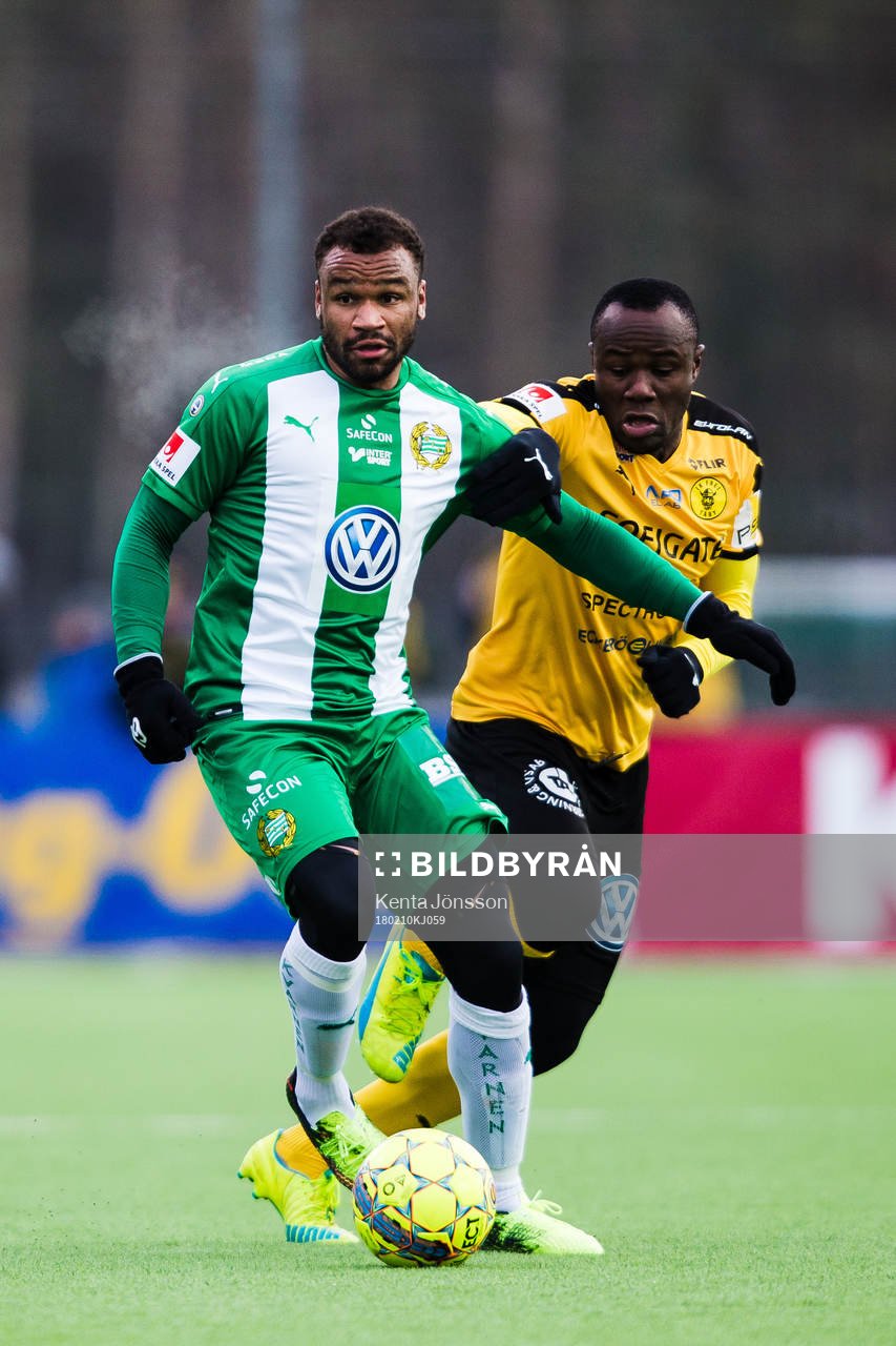 Hammarbys Serge-Junior Martinsson Ngouali och Frejs Nsima