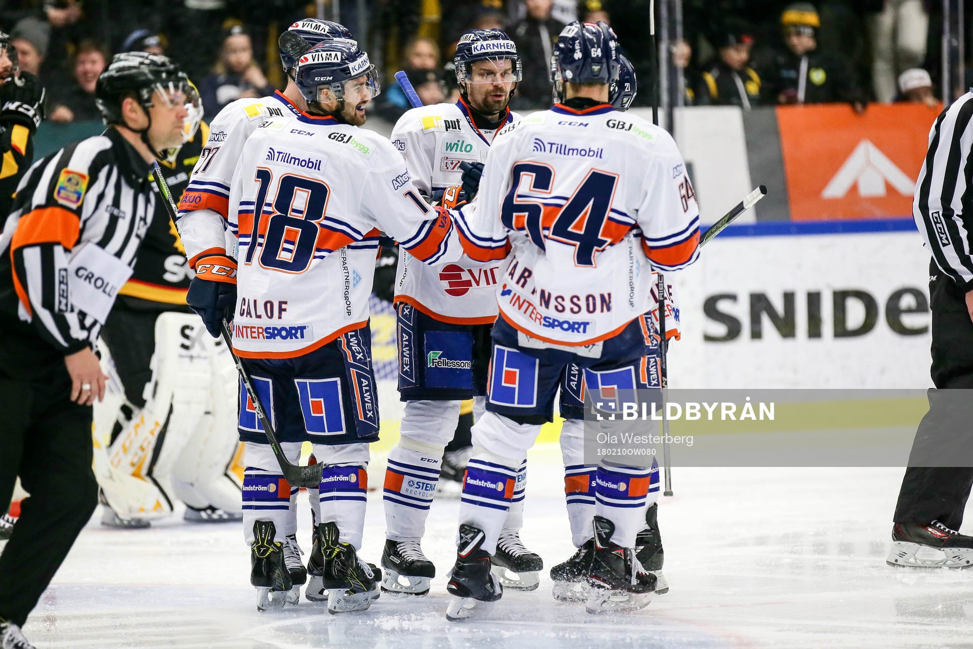 Växjös Andrew Calof , Janne Pesonen och Eric Martinsson