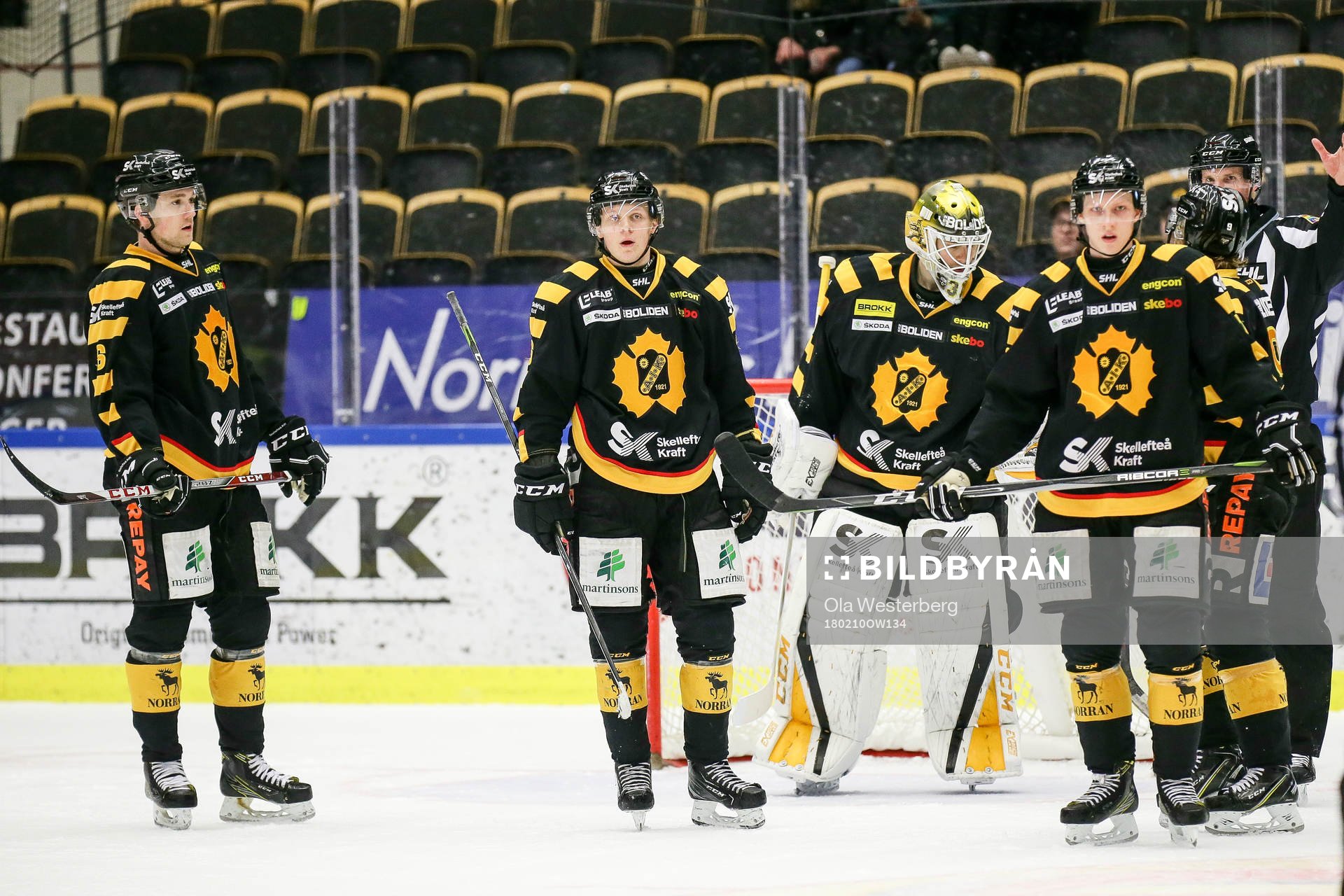 Skellefteås Filip Berglund, Linus Lindström , Simon