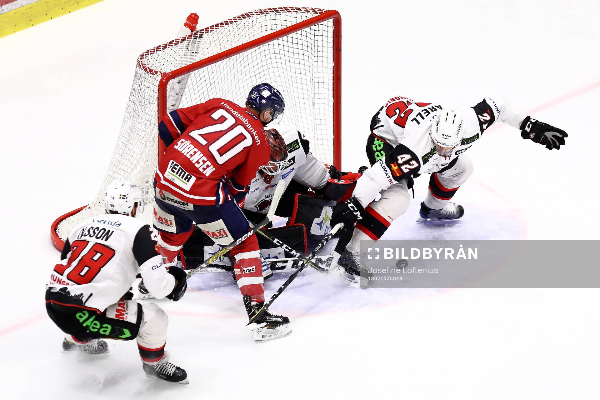 Linköpings Nick Sörensen, Malmös Redhawks Niklas Arell