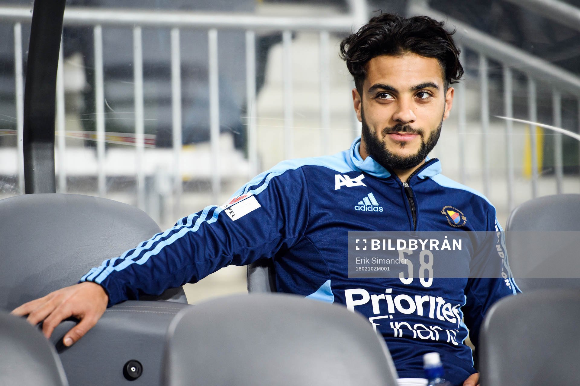 Djurgårdens Othman El Kabir före en träningsmatch i
