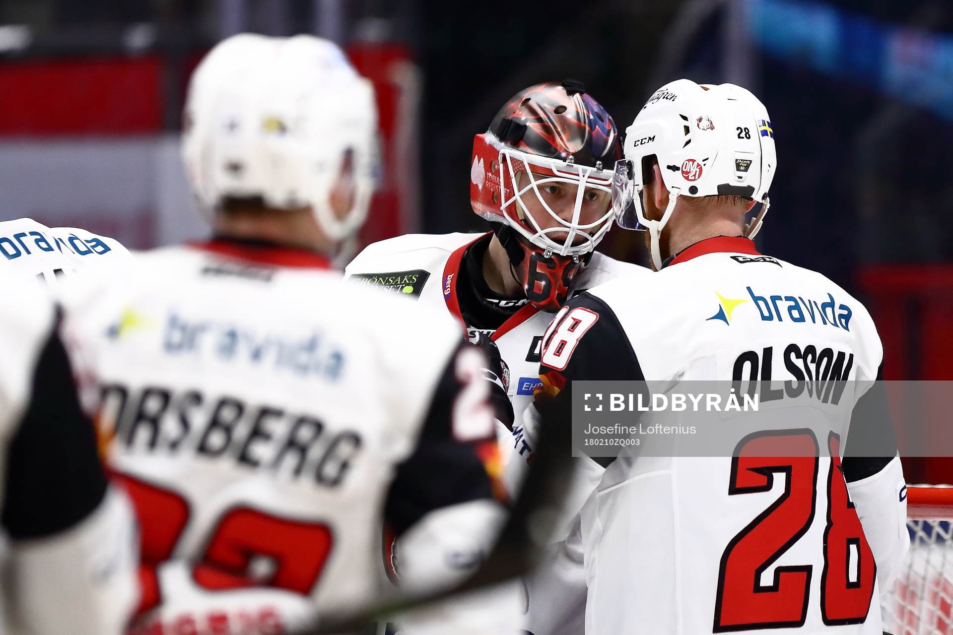 Malmös Redhawks målvakt Oscar Alsenfelt och Malmös