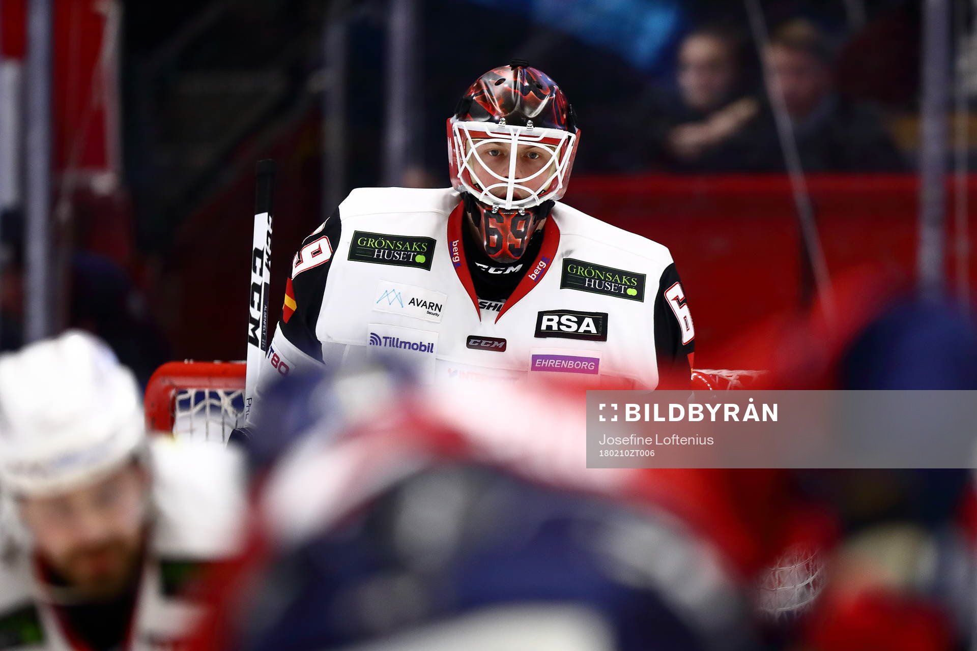 Malmös Redhawks målvakt Oscar Alsenfelt