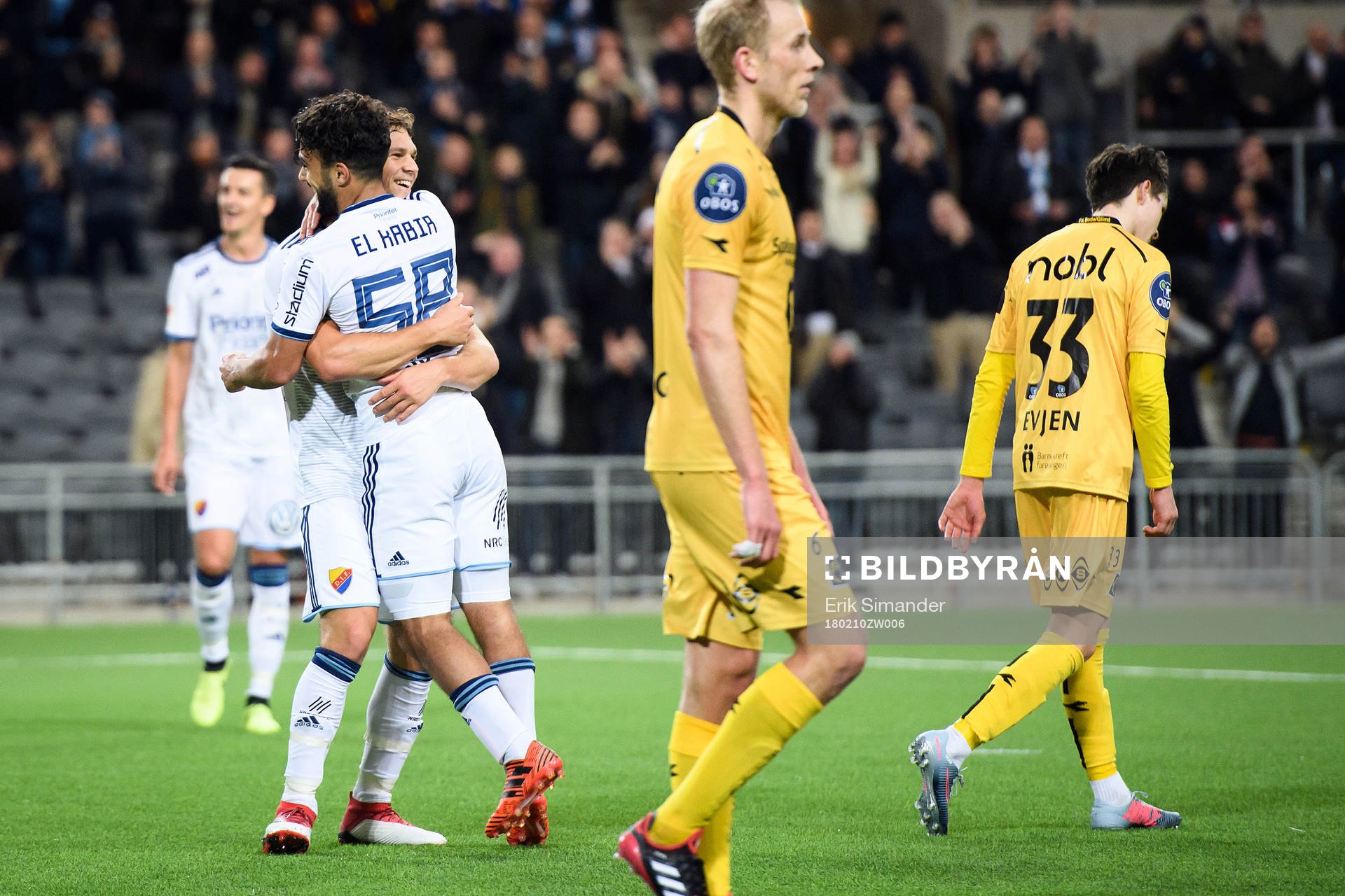 Djurgårdens Othman El Kabir jublar
