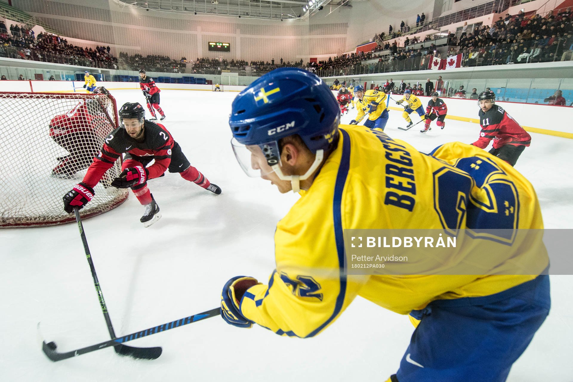 Marc-Andre Gragnani of Canada and Alexander Bergström of