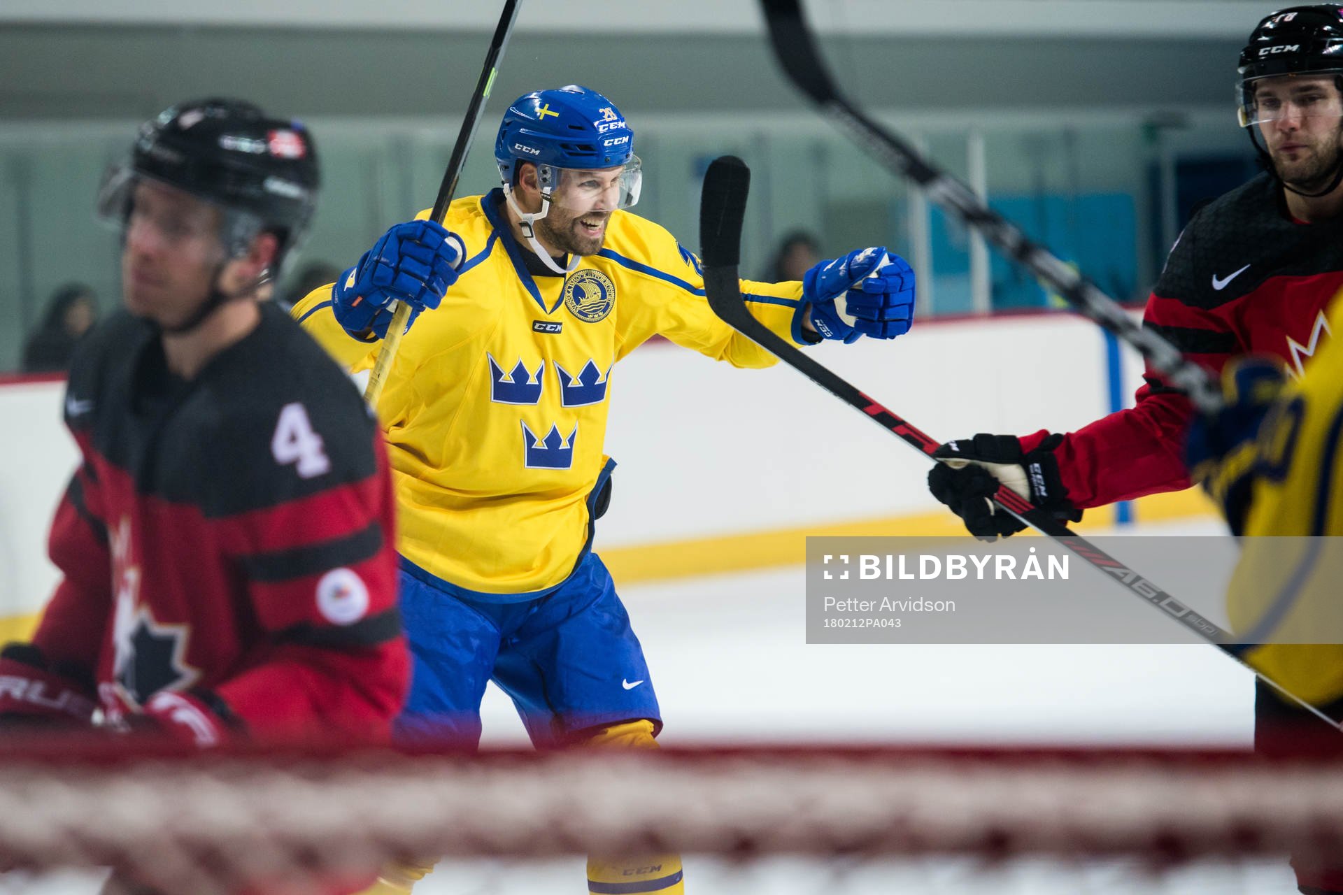 Dick Axelsson of Sweden celebrates