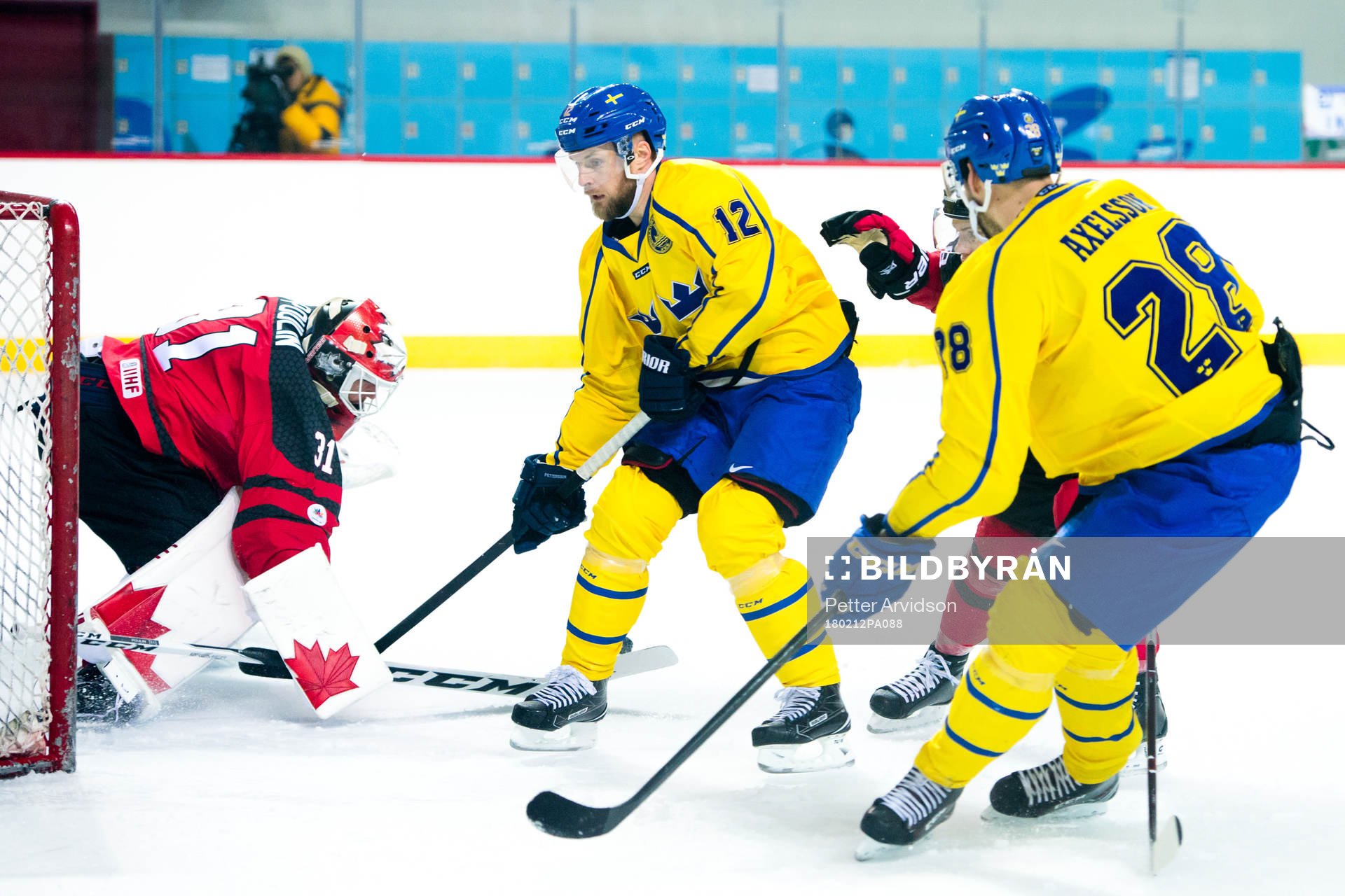 Fredrik Pettersson and Dick Axelsson of Sweden against