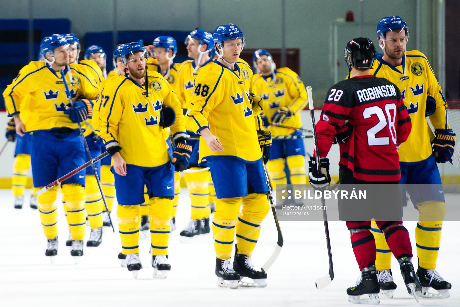 Linus Omark and Carl Klingberg of Sweden