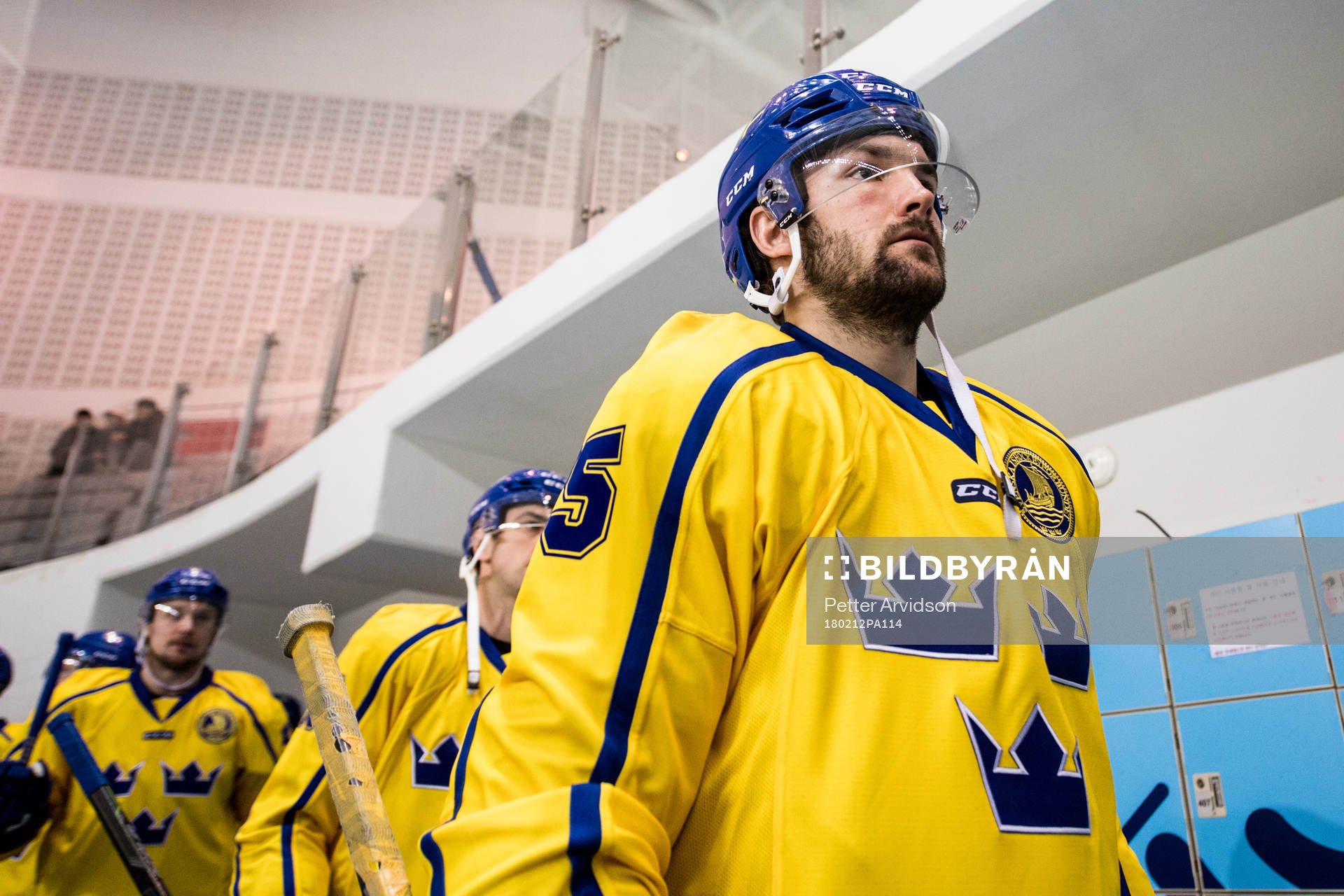 Mikael Wikstrand of Sweden arrives the warm up
