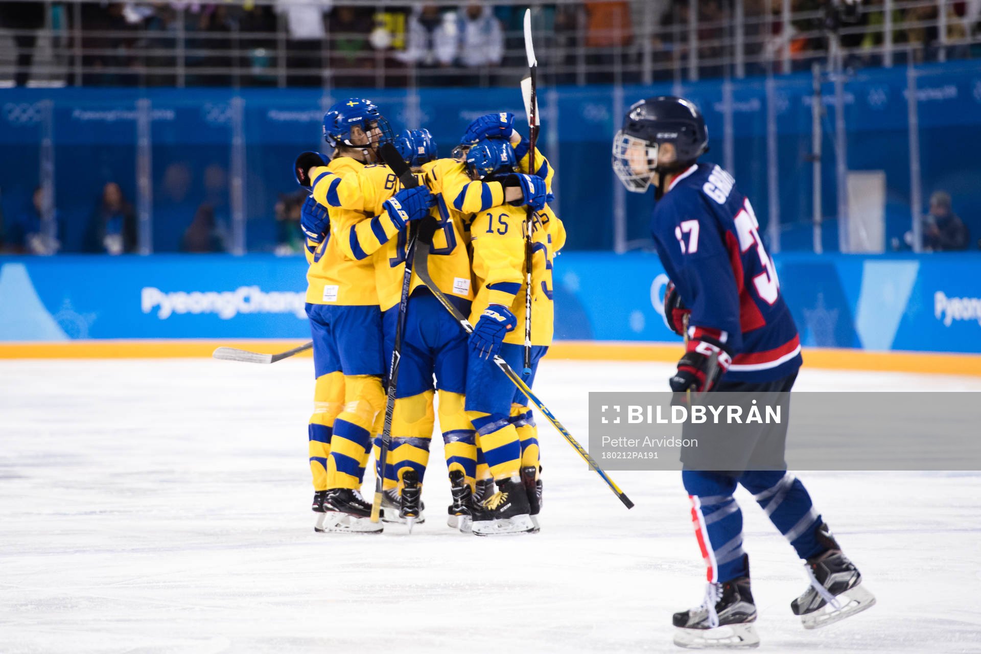 Maja Nylén-Persson of Sweden celebrates the 1-0 goal with